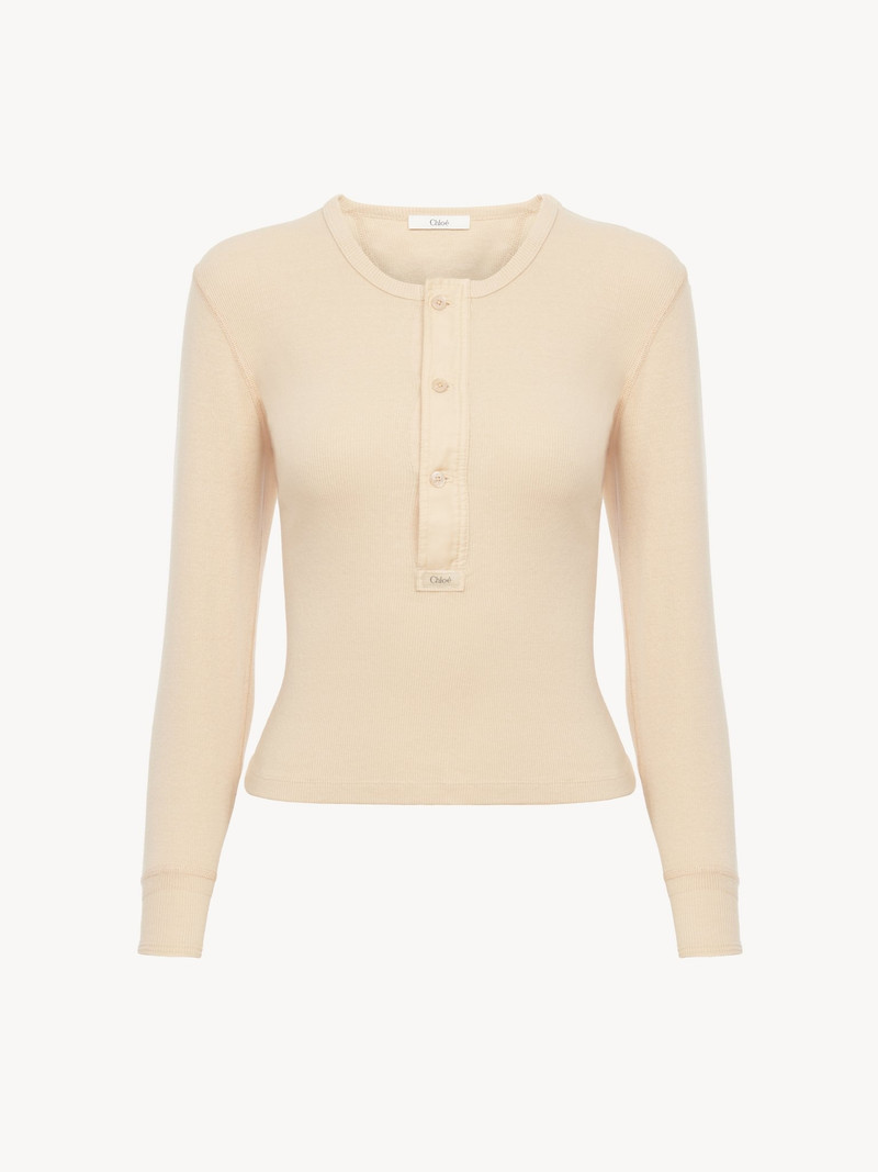 Chloé HENLEY SHIRT IN COTTON JERSEY outlook