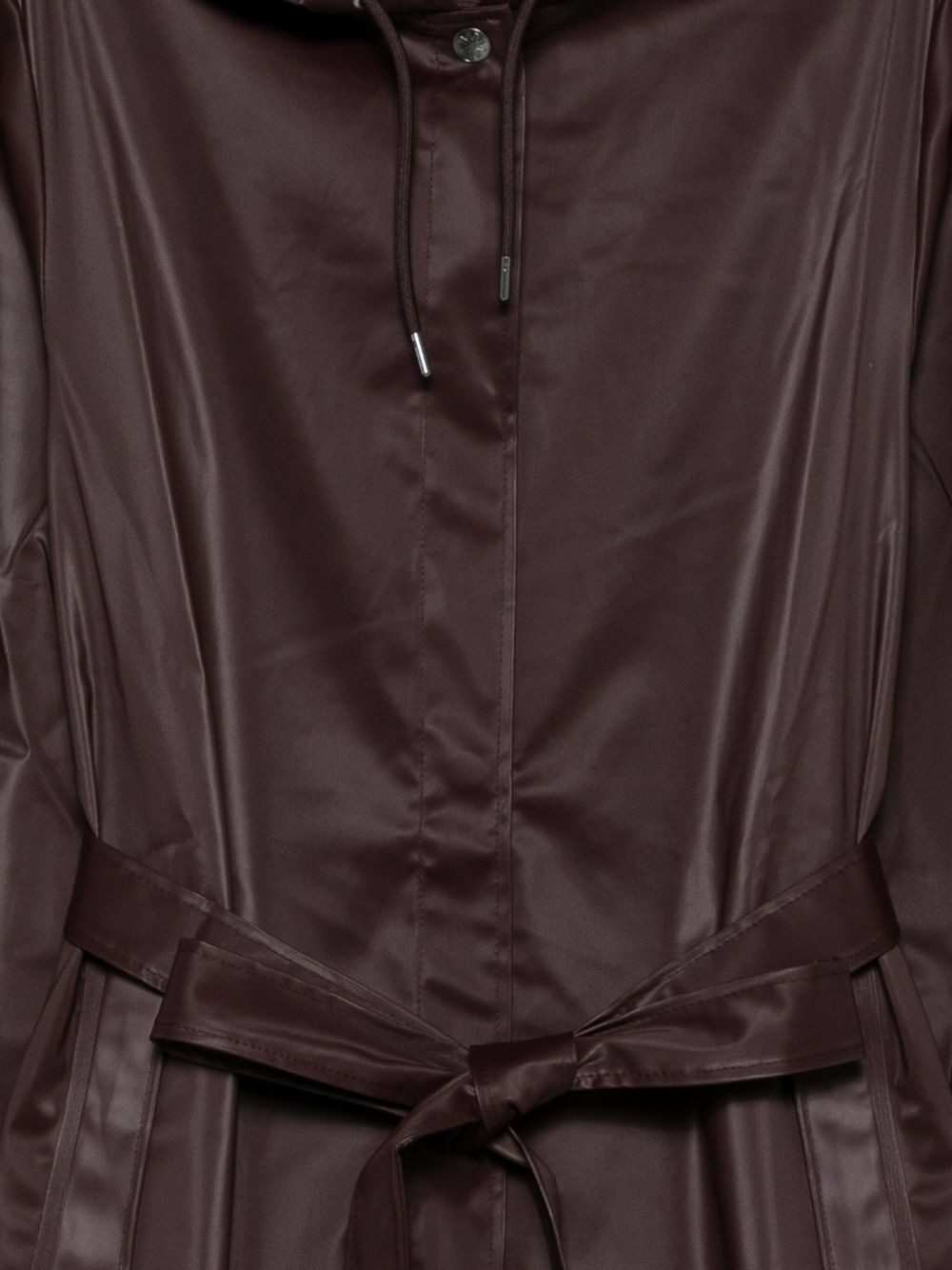 hooded belted jacket - 3