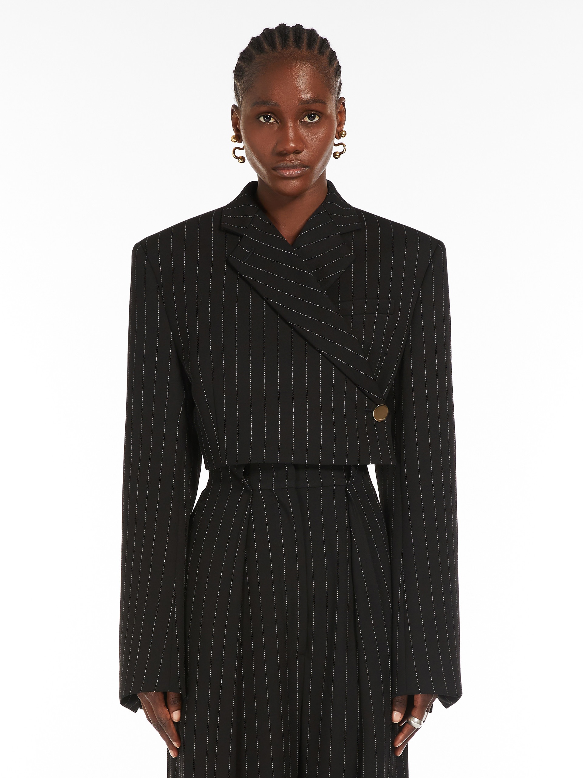 UTOPIA Short pinstriped blazer - 3