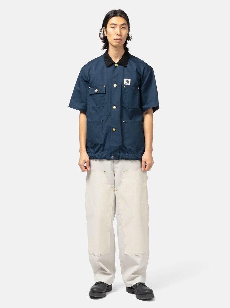 sacai x Carhartt WIP Duck Shirt Blue outlook