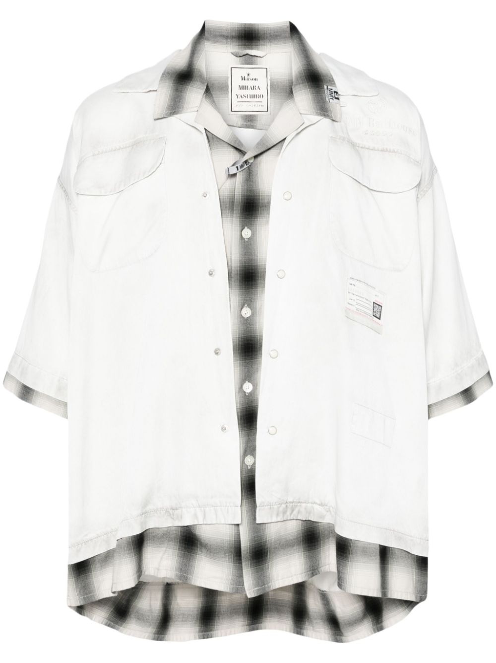 double-layered twill shirt - 1
