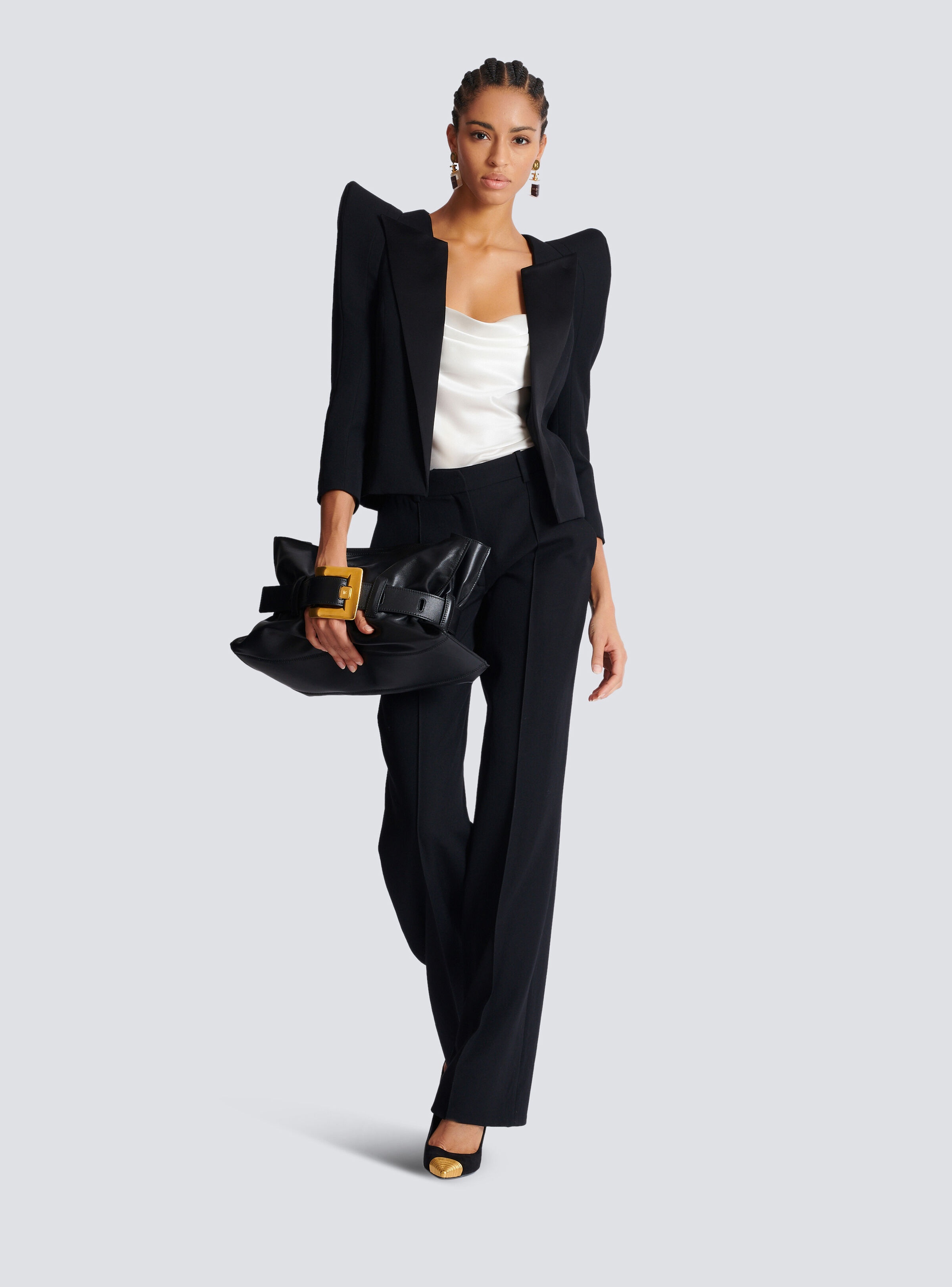 Draped satin top - 2