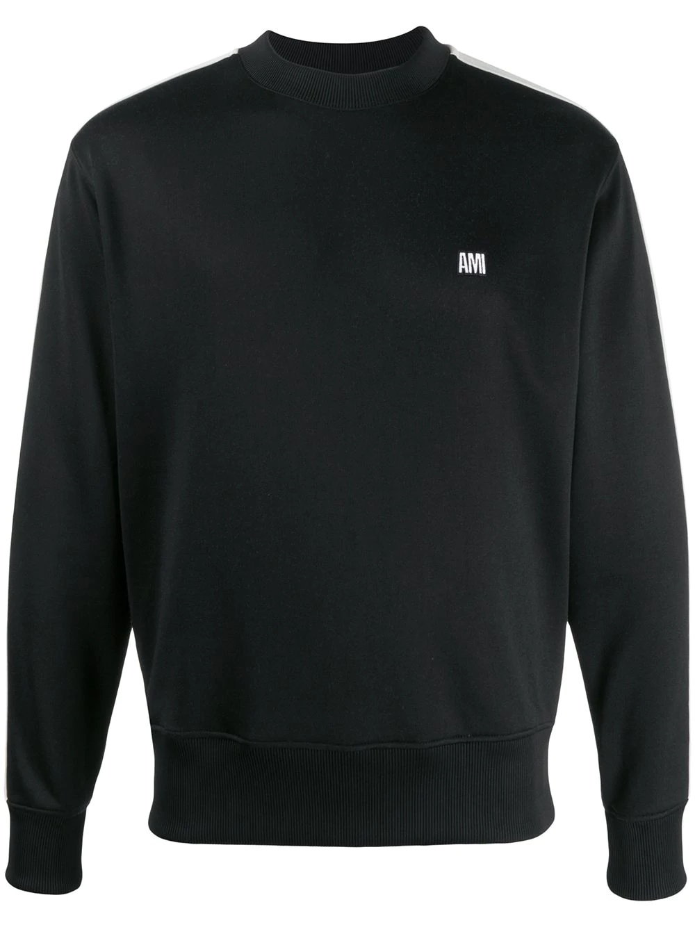 crew neck sweatshirt with Ami embroidery - 1