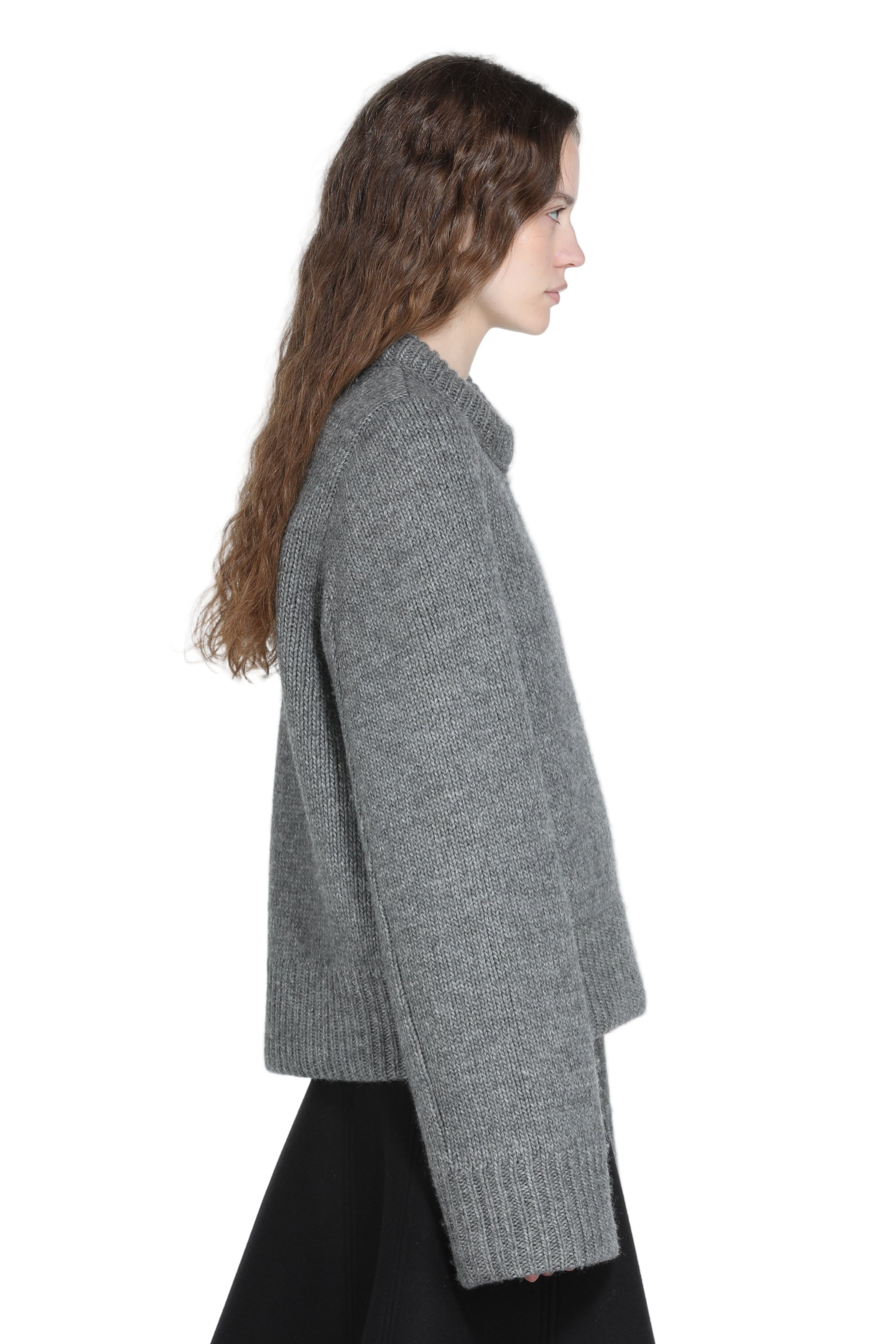 OVERSIZED SWEATER WITH BOAT NECKLINE - 3