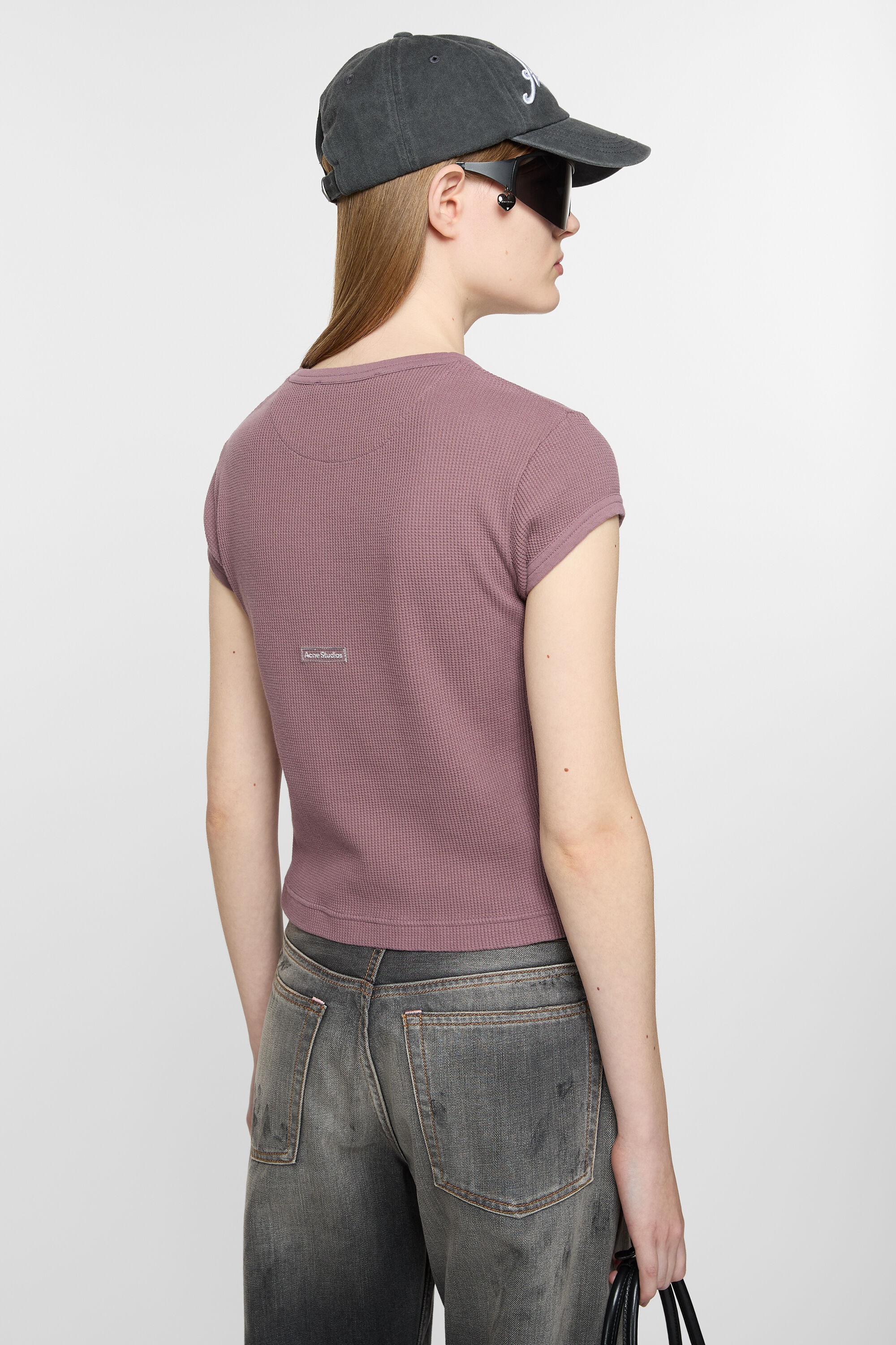 T-shirt - Fitted unisex fit - Plum purple - 3
