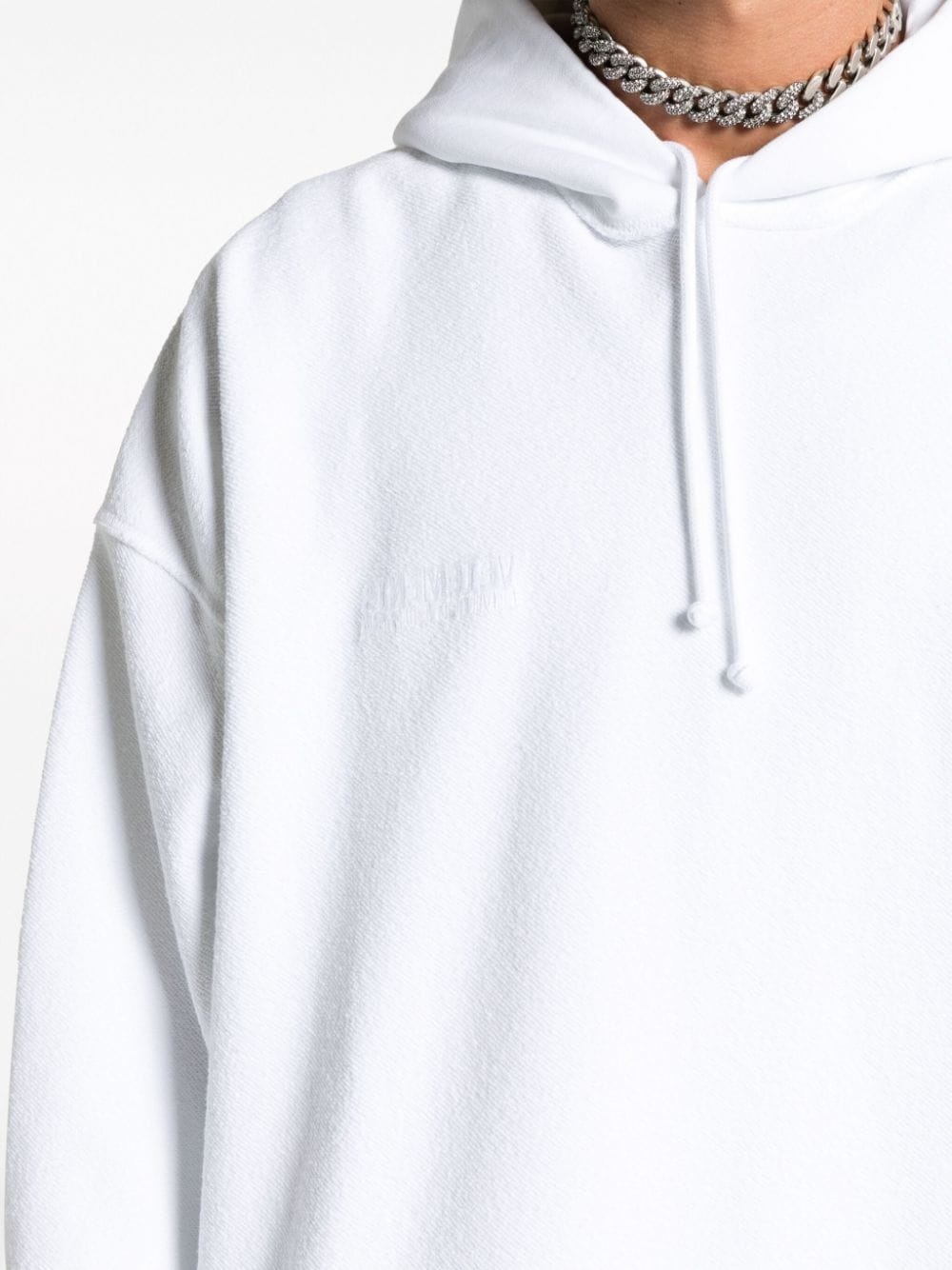 VETEMENTS Inside Out Embroidered Logo Hoodie XS