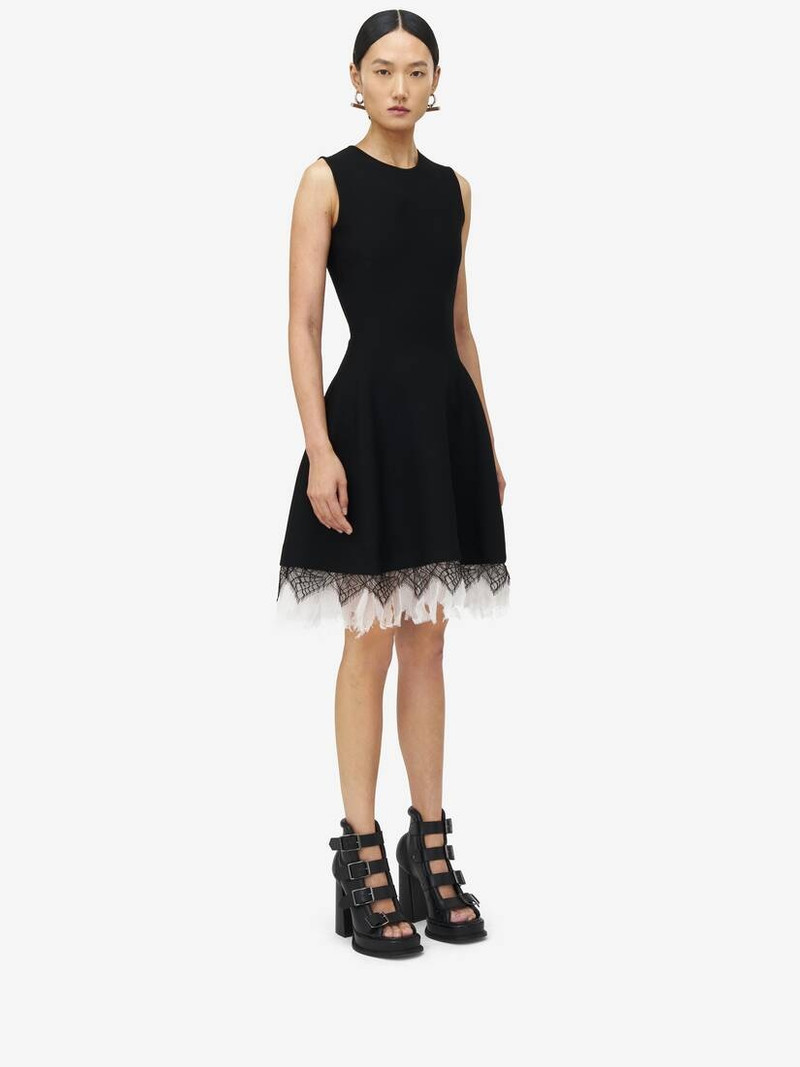 Alexander McQueen Cobweb Lace Knitted Dress outlook