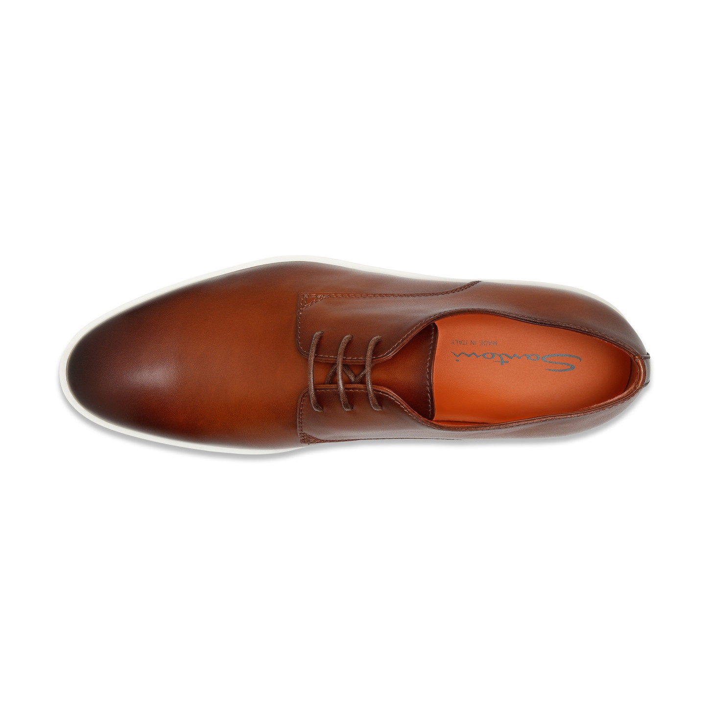 Men's brown leather Derby shoe - 4