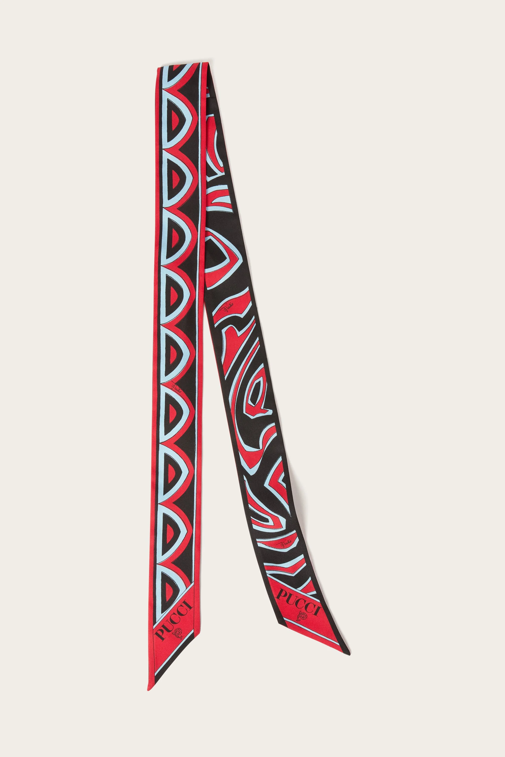 MIXED PRINT SILK BANDEAU - 1