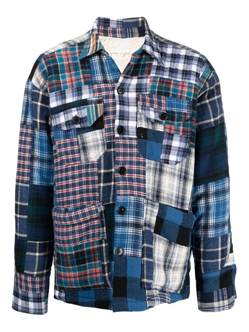 patchwork cotton shirt jacket 1