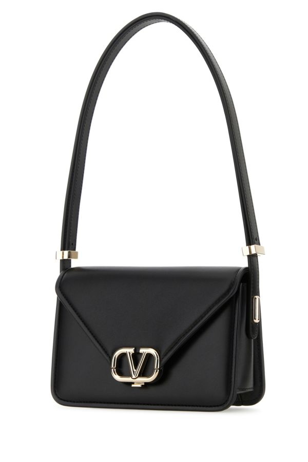 Black leather VLogo crossbody bag - 2