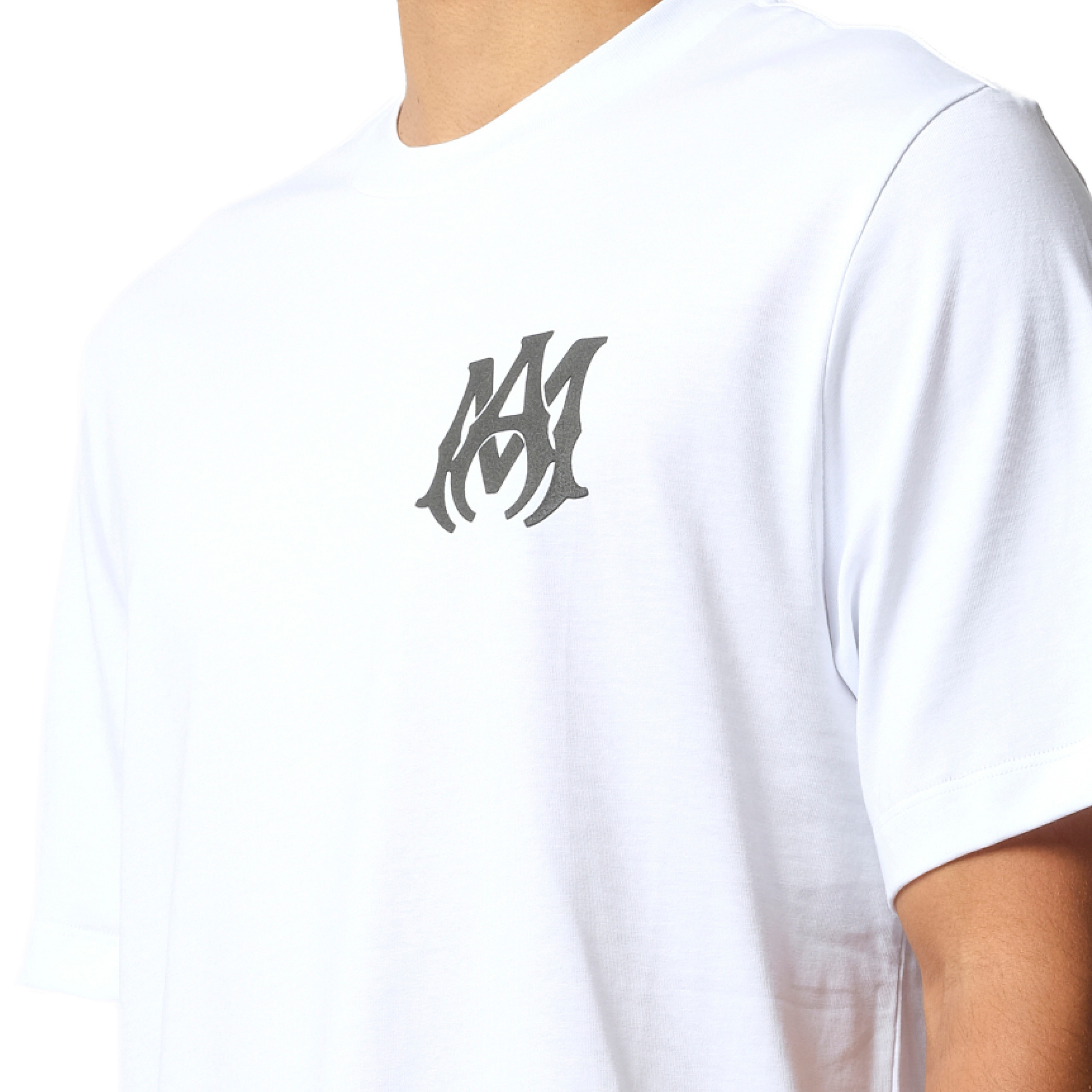 MA Core Logo T-Shirt in White/Black - 3