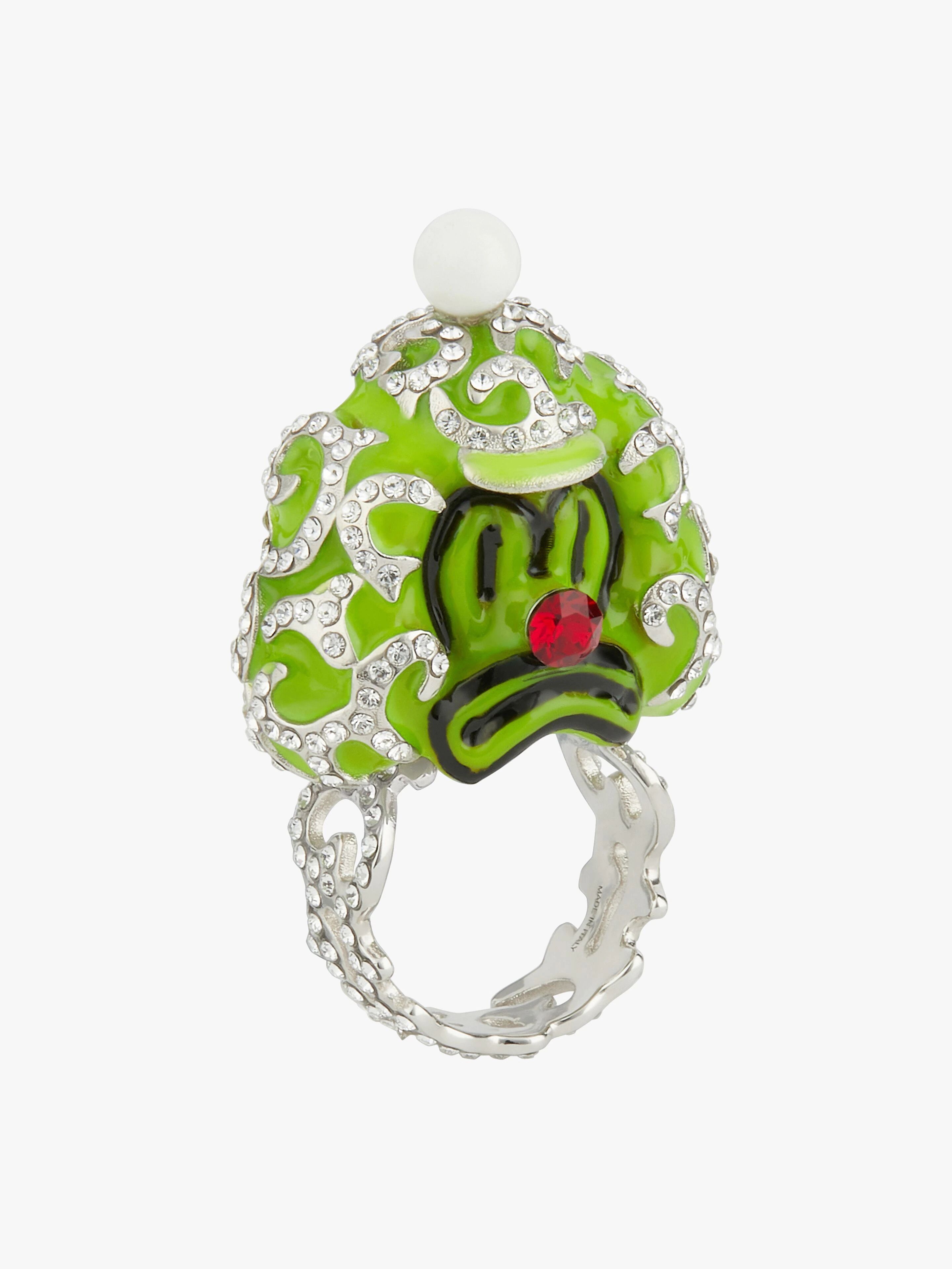 CLOWN RING WITH CRYSTALS - 5