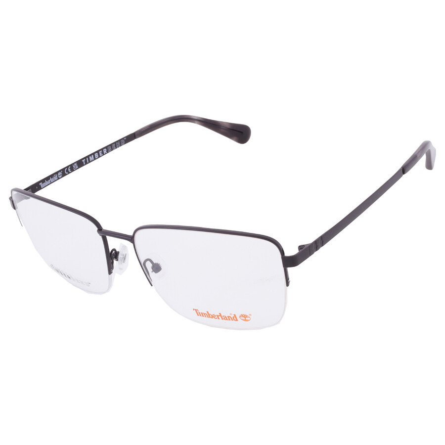 Timberland Demo Rectangular Men's Eyeglasses TB50059 001 64 - 3