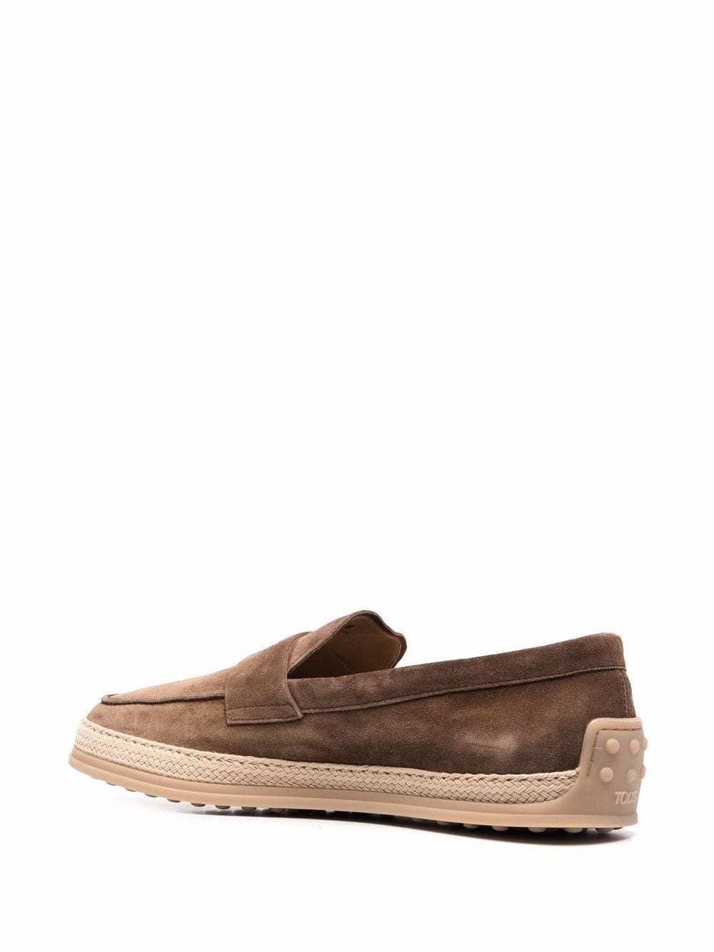 woven trim penny loafers - 3