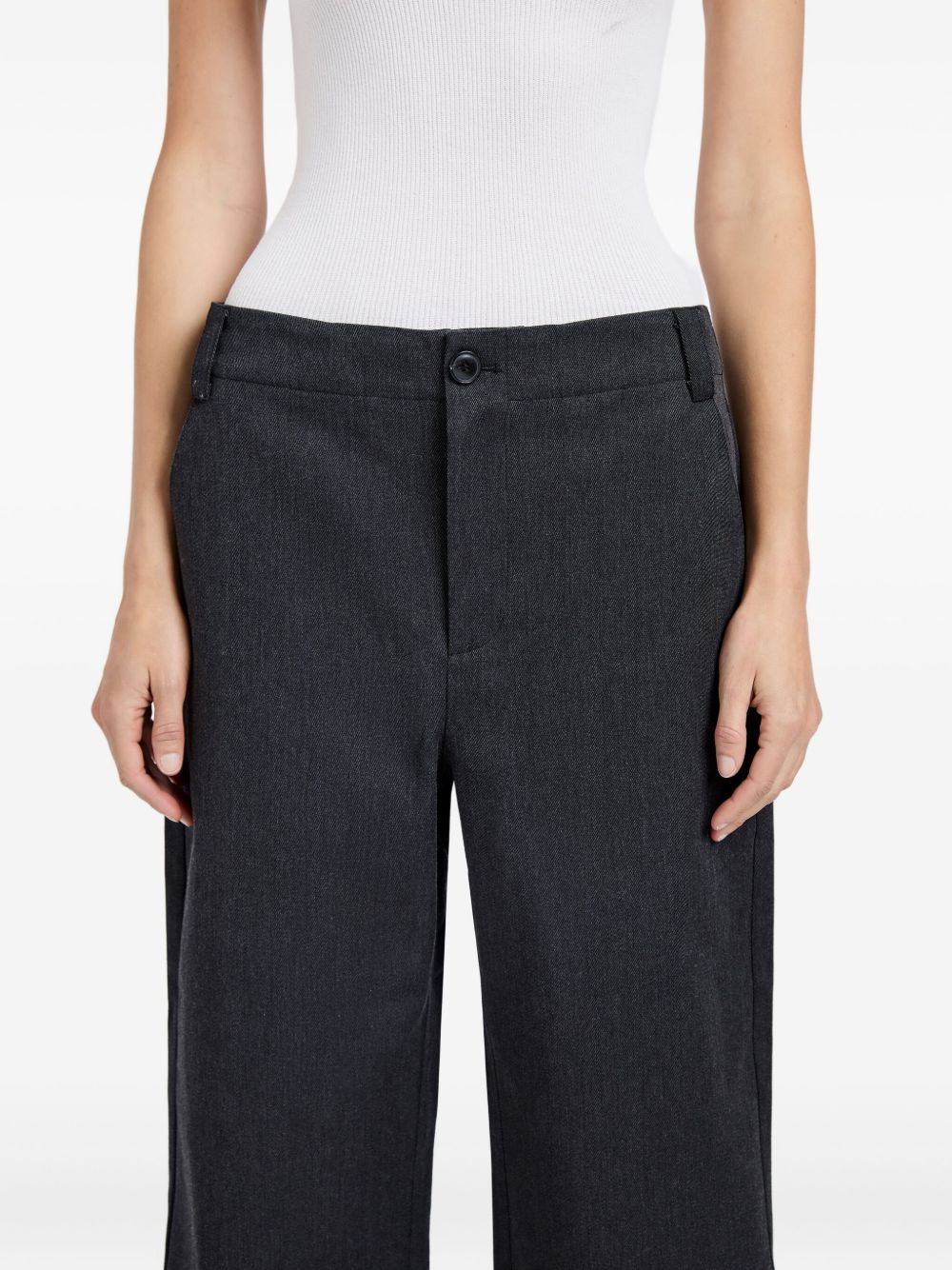 Kay button-fastening cuffed trousers - 5