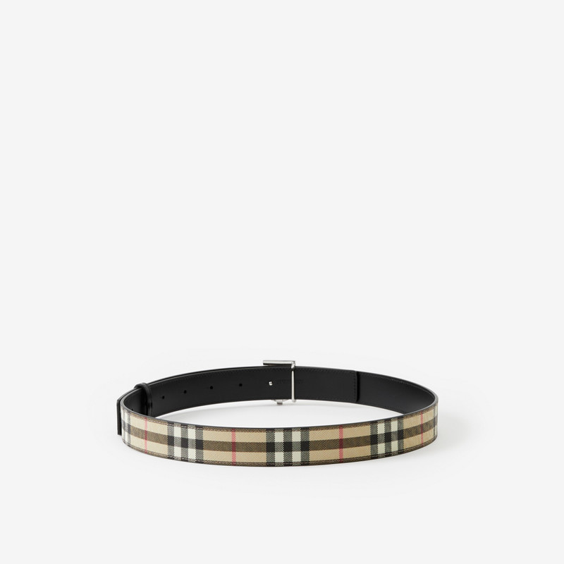 Burberry Reversible Monogram Motif Vintage Check Belt outlook