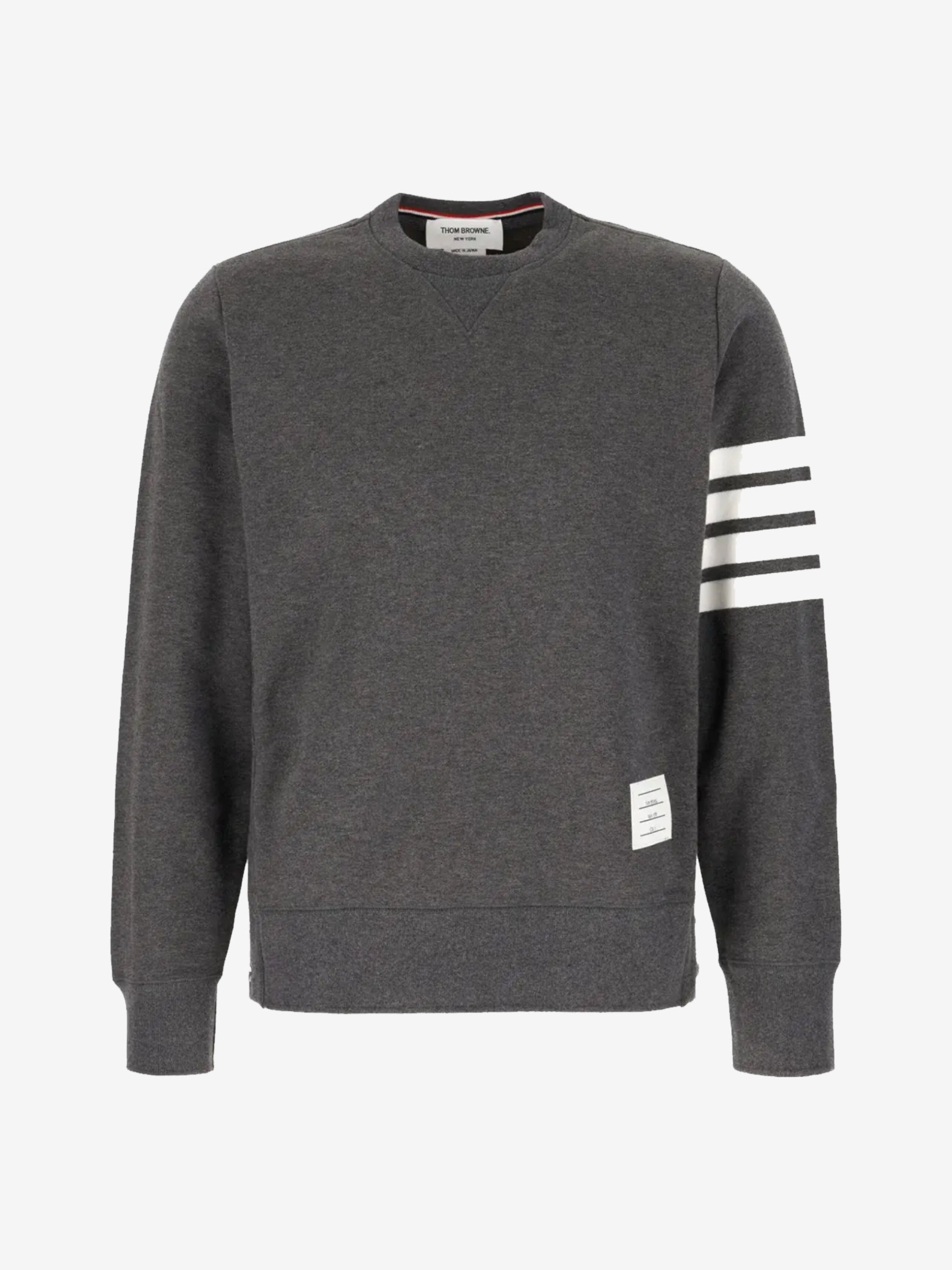 THOM BROWNE - Men Classic Sweatshirt In Classic Loopback W/ Engineered 4 Bar - 1