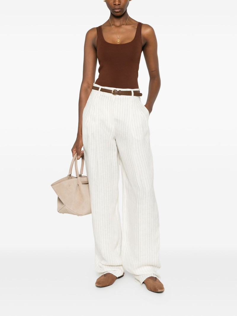 Max Mara Fonte striped belt trousers outlook