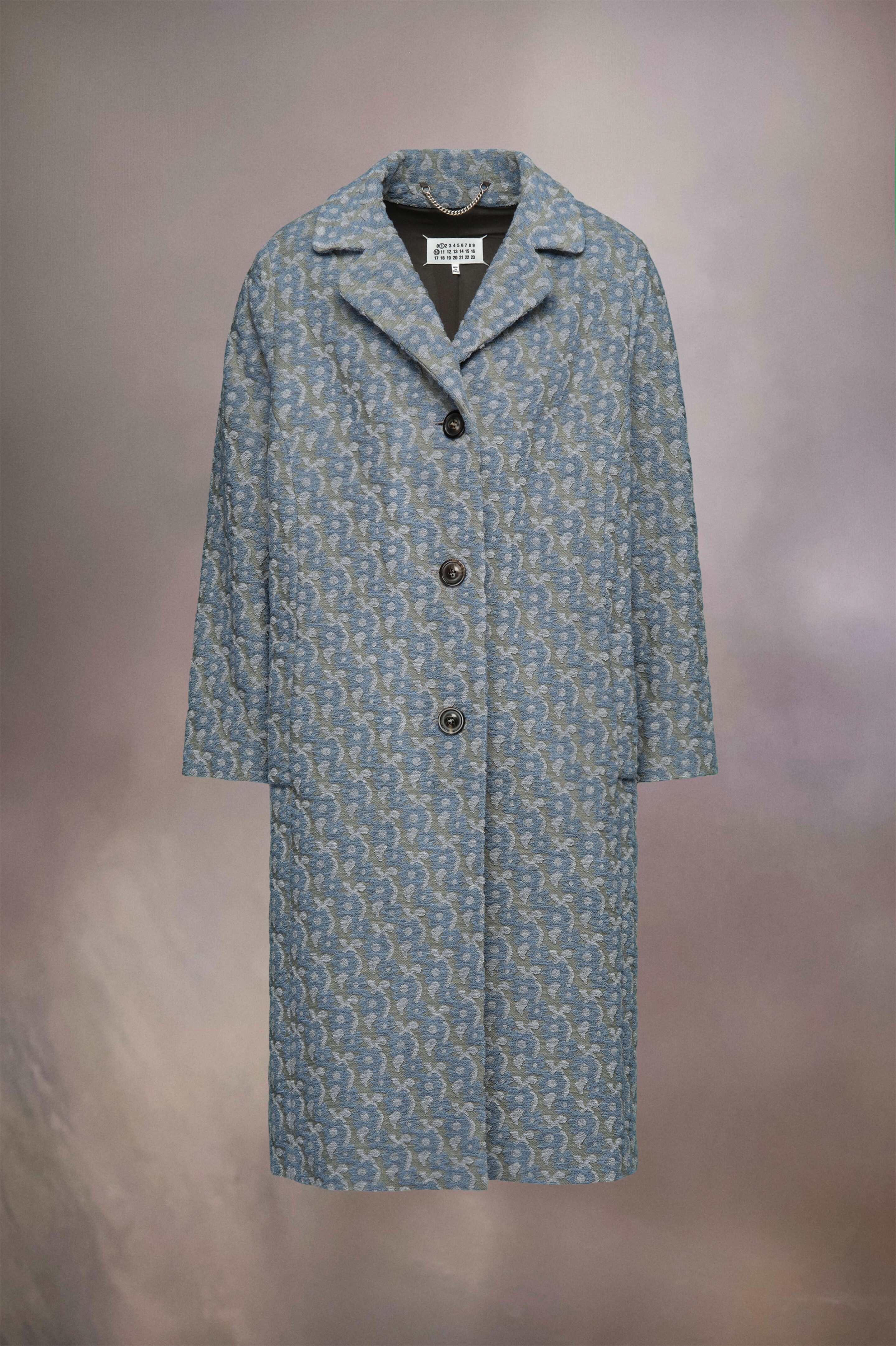 Knitted jacquard coat - 1