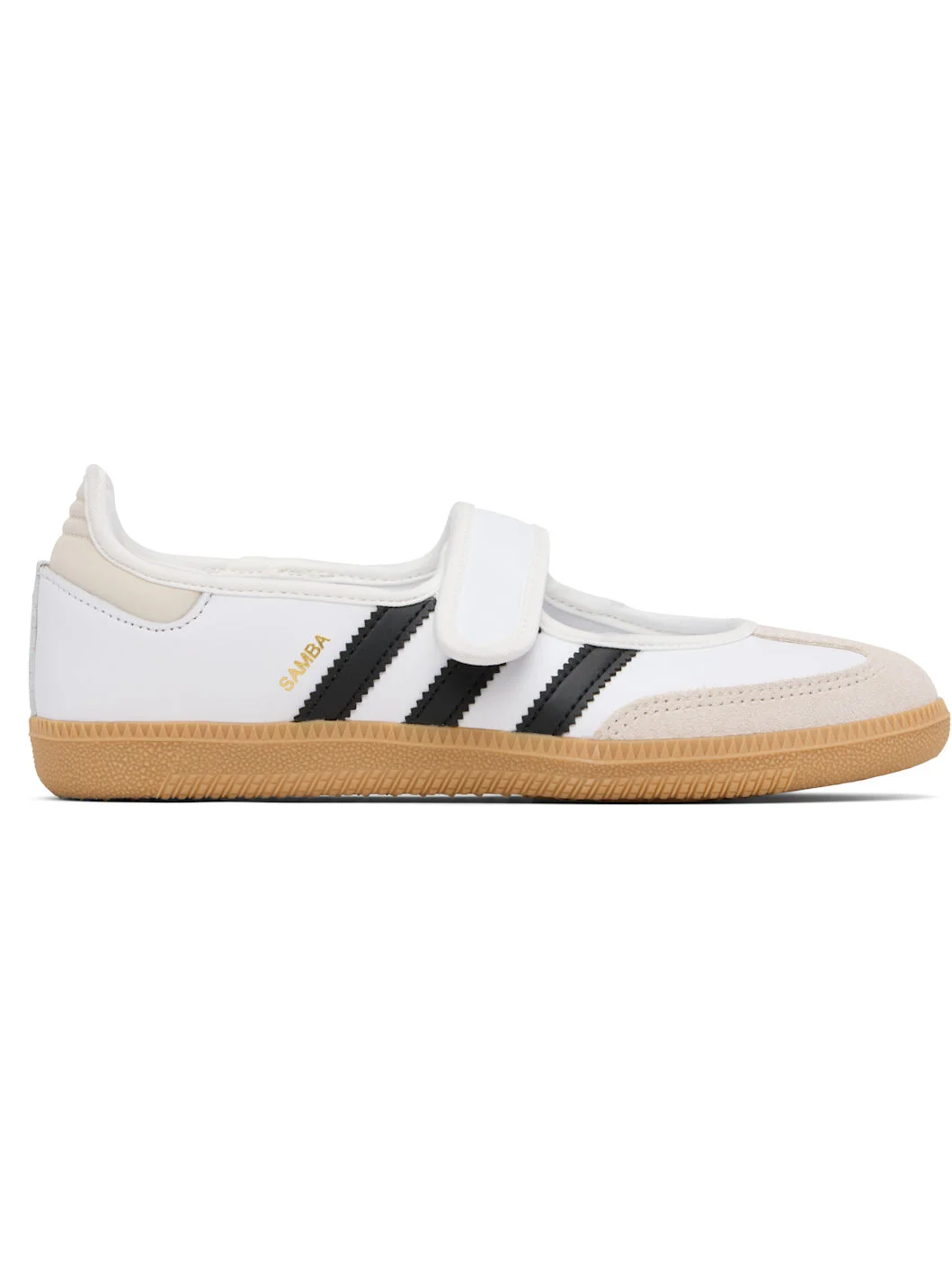 White Samba Jane Ballerina Flats - 1