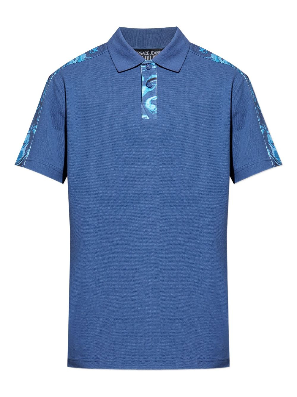 Baroque-print polo shirt - 1