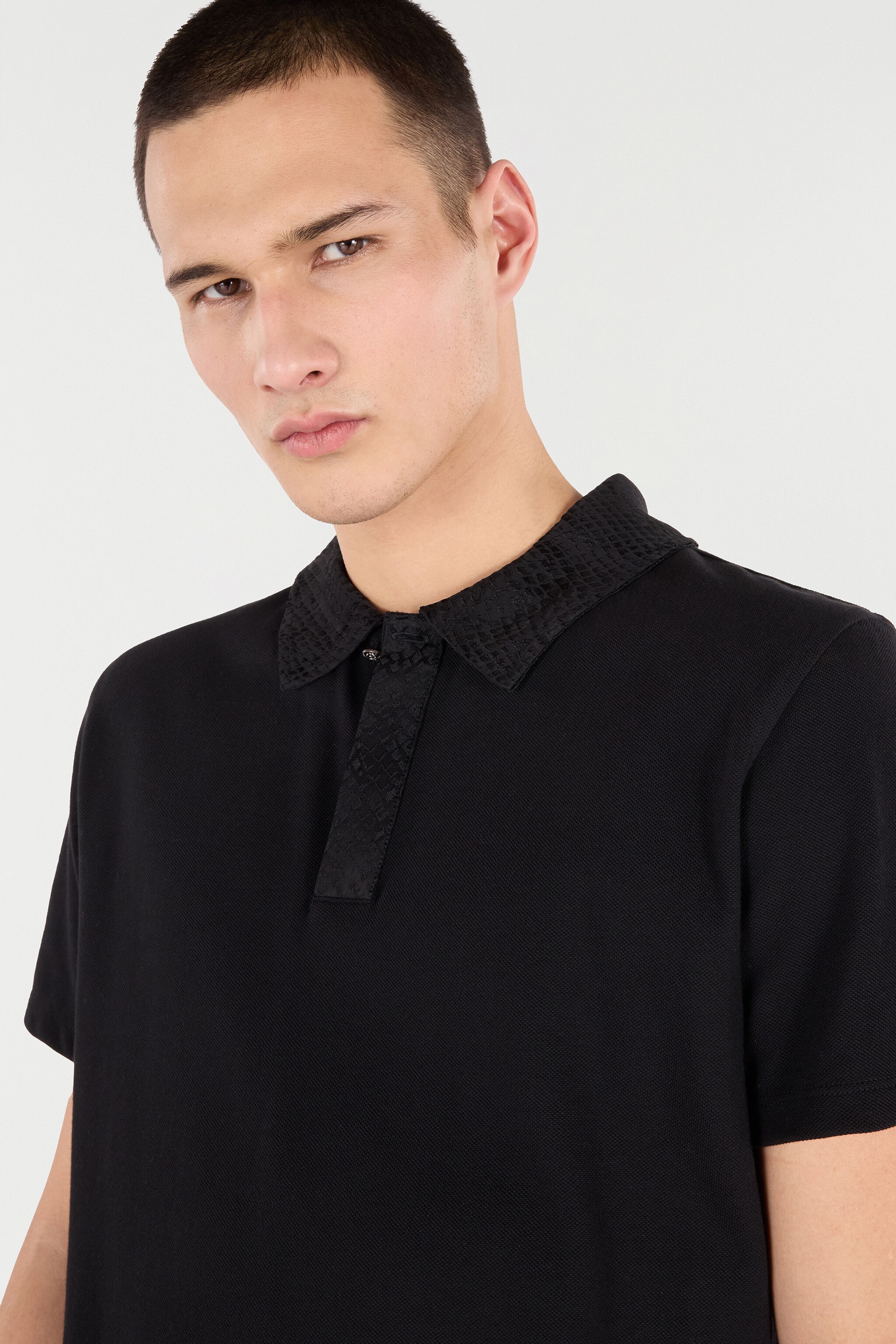 Polo With Snake Scale Embellishment - 6