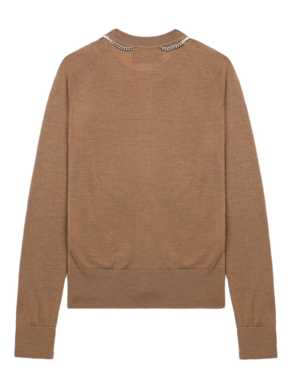 pearl-embellished cardigan - 3