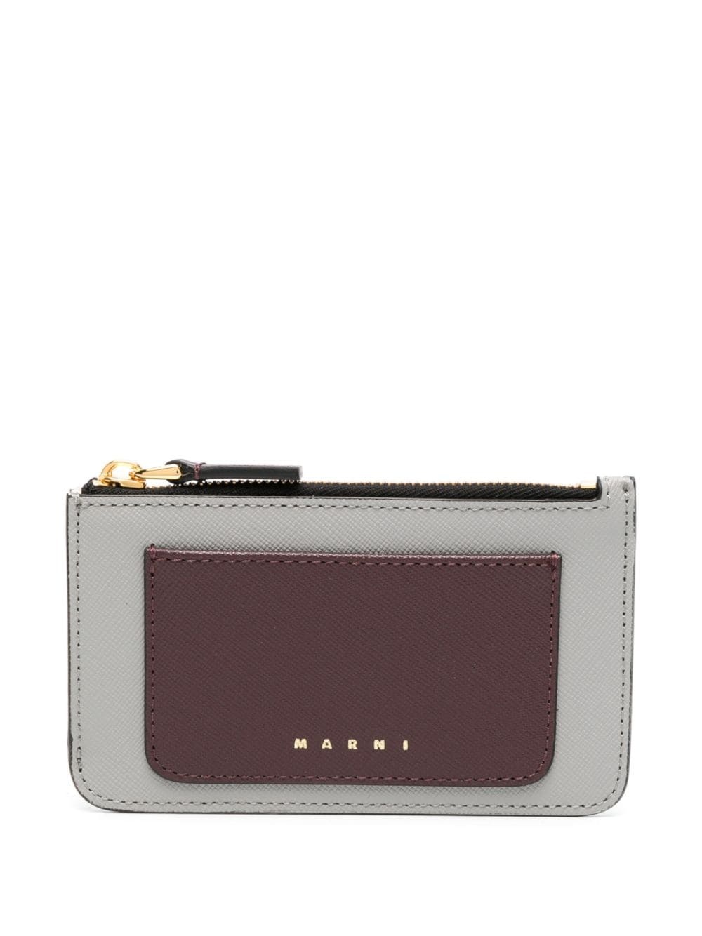 Wallets & purses Marni - Color block saffiano leather card holder