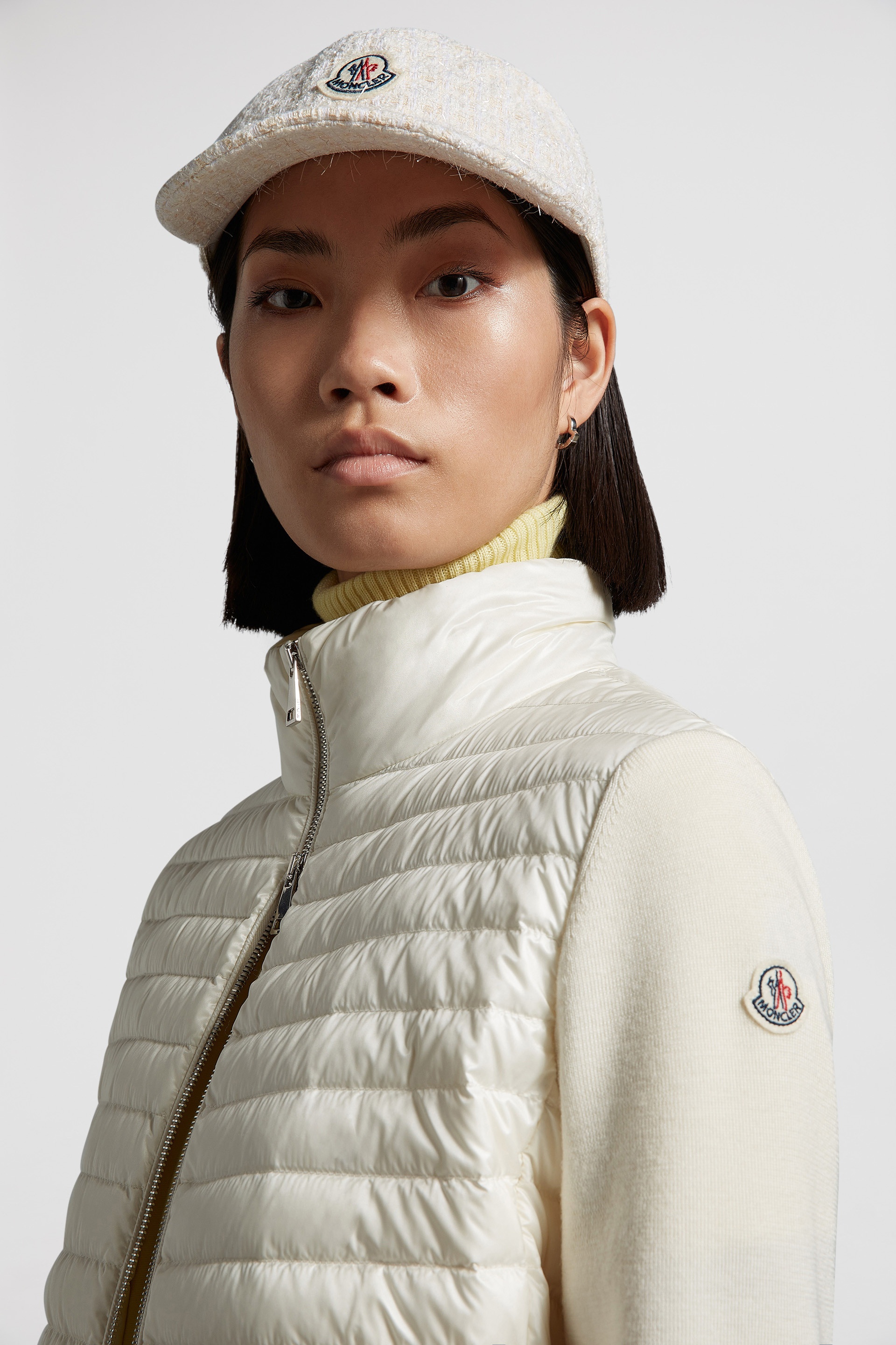 Padded Wool Zip-Up Cardigan - 4