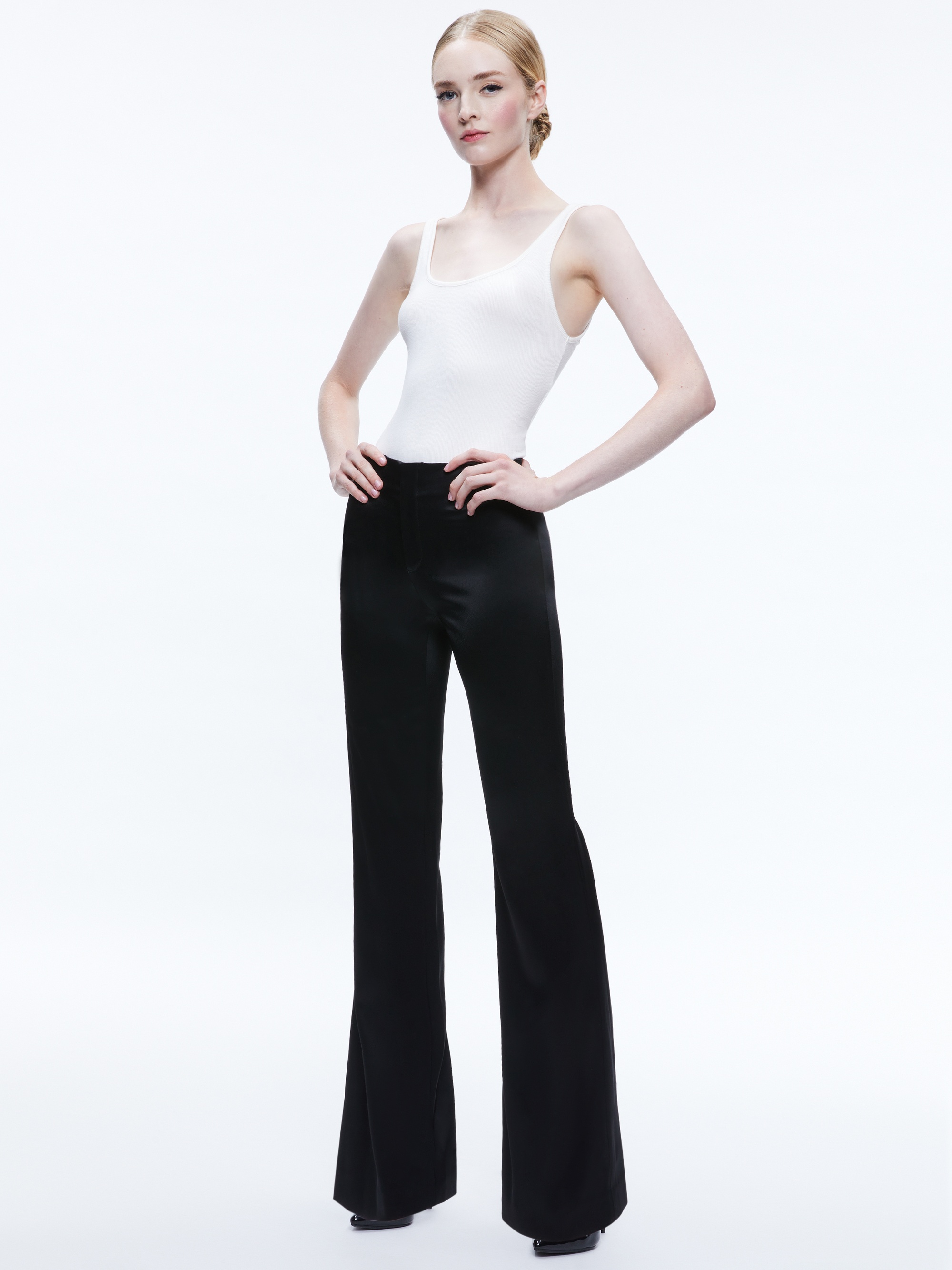 TEENY SATIN BOOTCUT PANT - 6