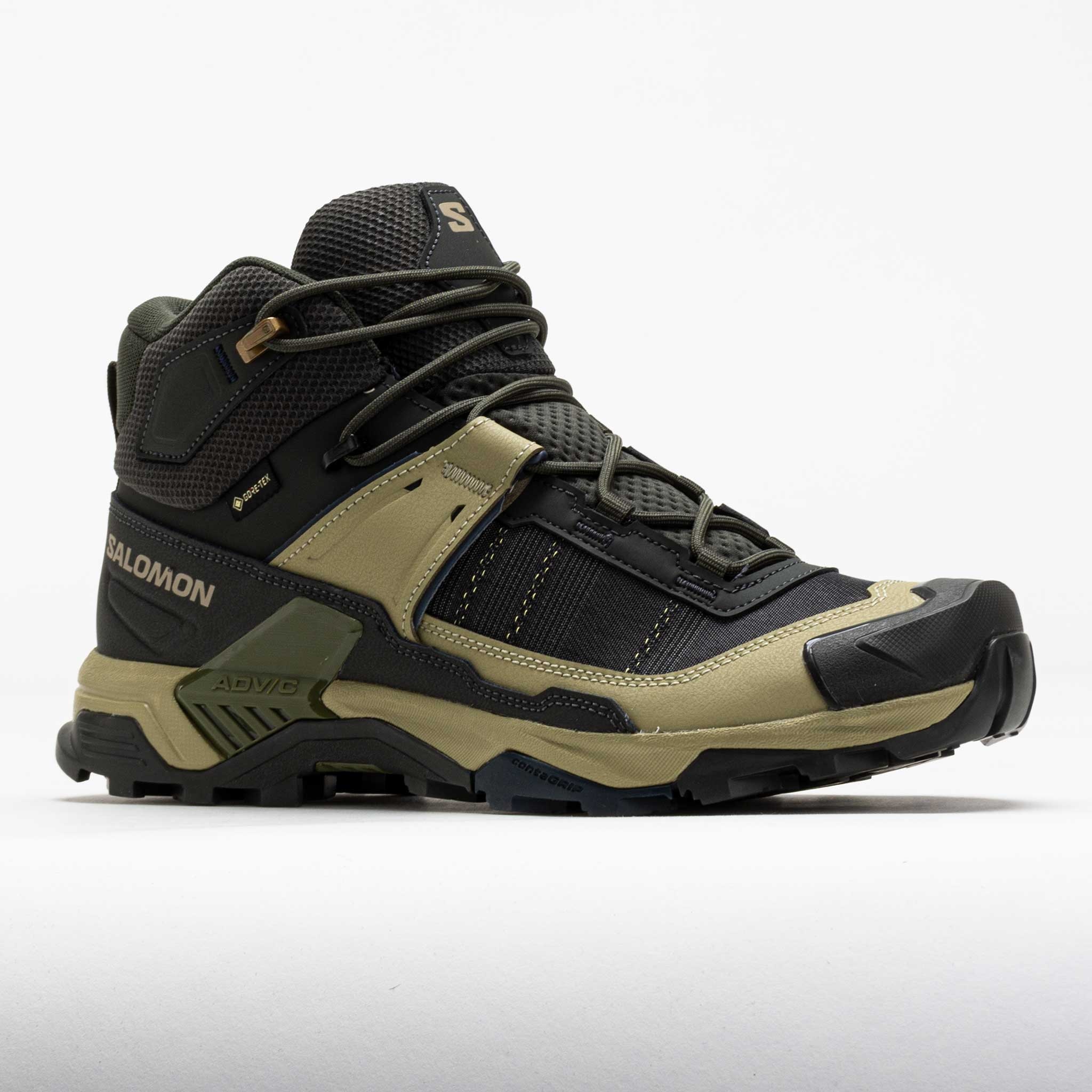 Salomon X Ultra 5 Mid GTX Men's Peat/Gray Green/Blue Nights - 5