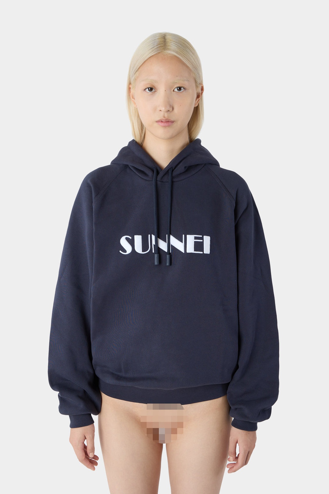 Sunnei reversible hooded jacket - Blue