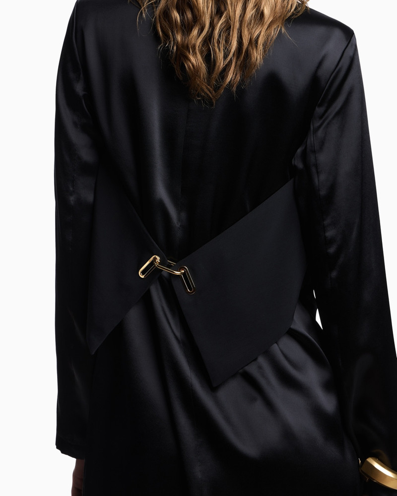 EMPORIO ARMANI DAWN TO DUSK SATIN DRESS outlook
