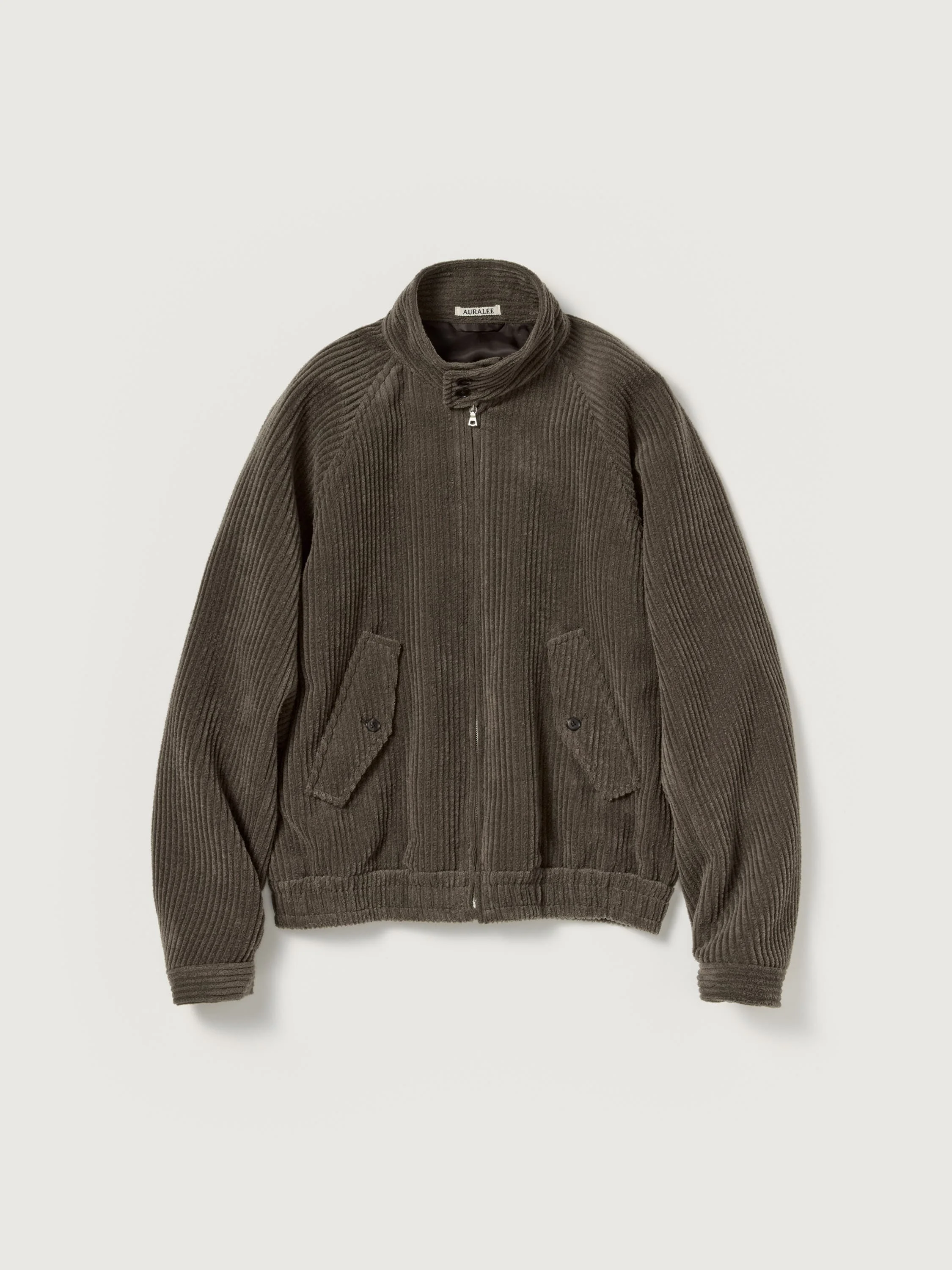 WOOL CASHMERE CORDUROY ZIP BLOUSON - 1