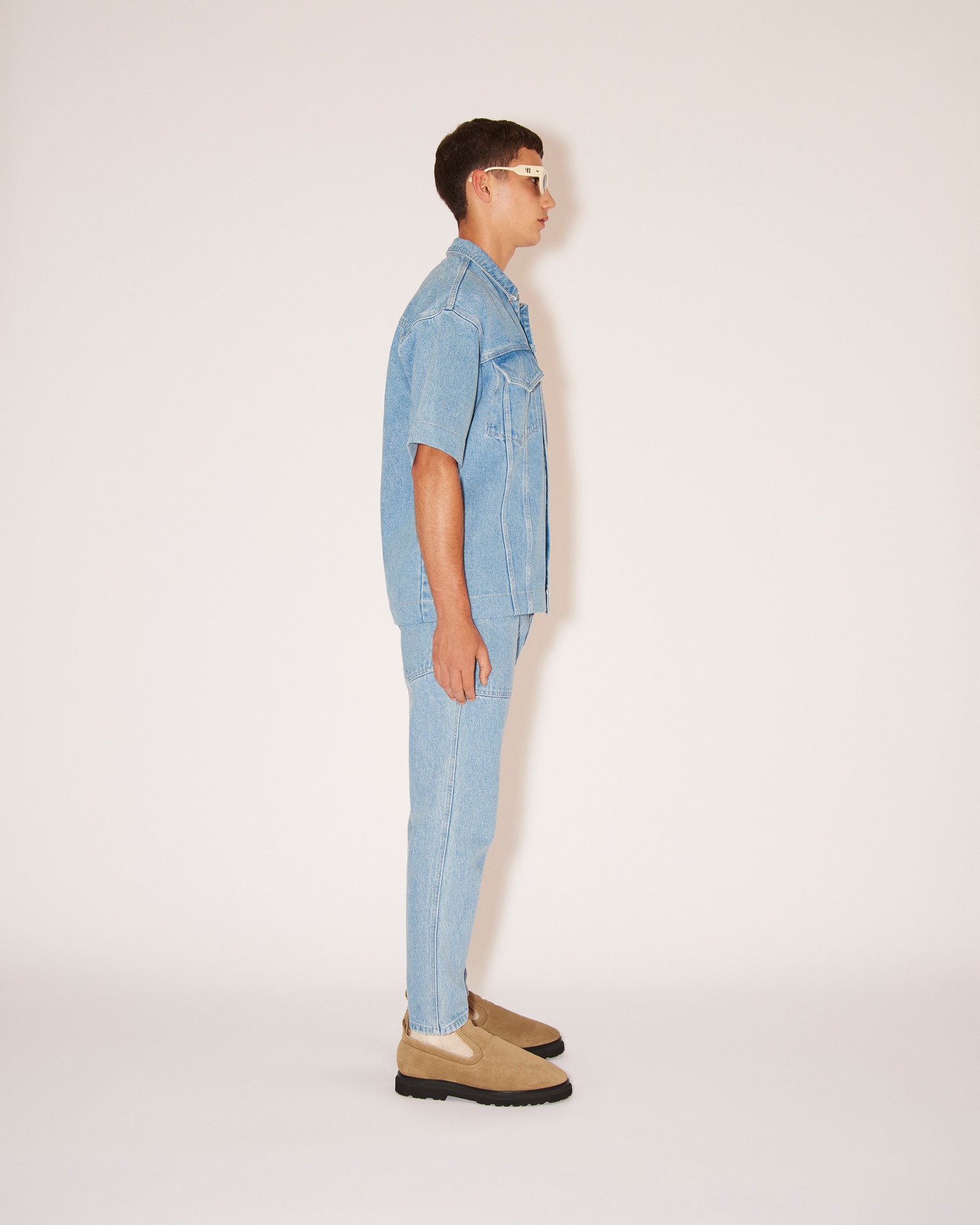 NIKO - Upcycled denim shirt - Light Wash - 3