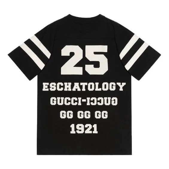 GUCCI グッチ 25 Eschatology Tシャツ 半袖 Lサイズ GUCCI Gucci SS21 1921 Series Alphabet Printing T-Shirt 'Black