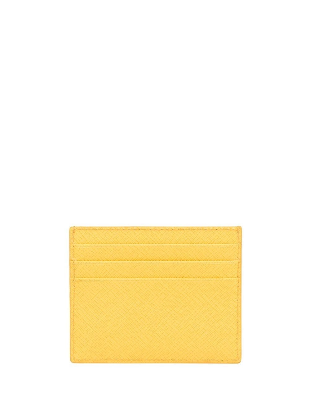 triangle-logo leather cardholder - 2