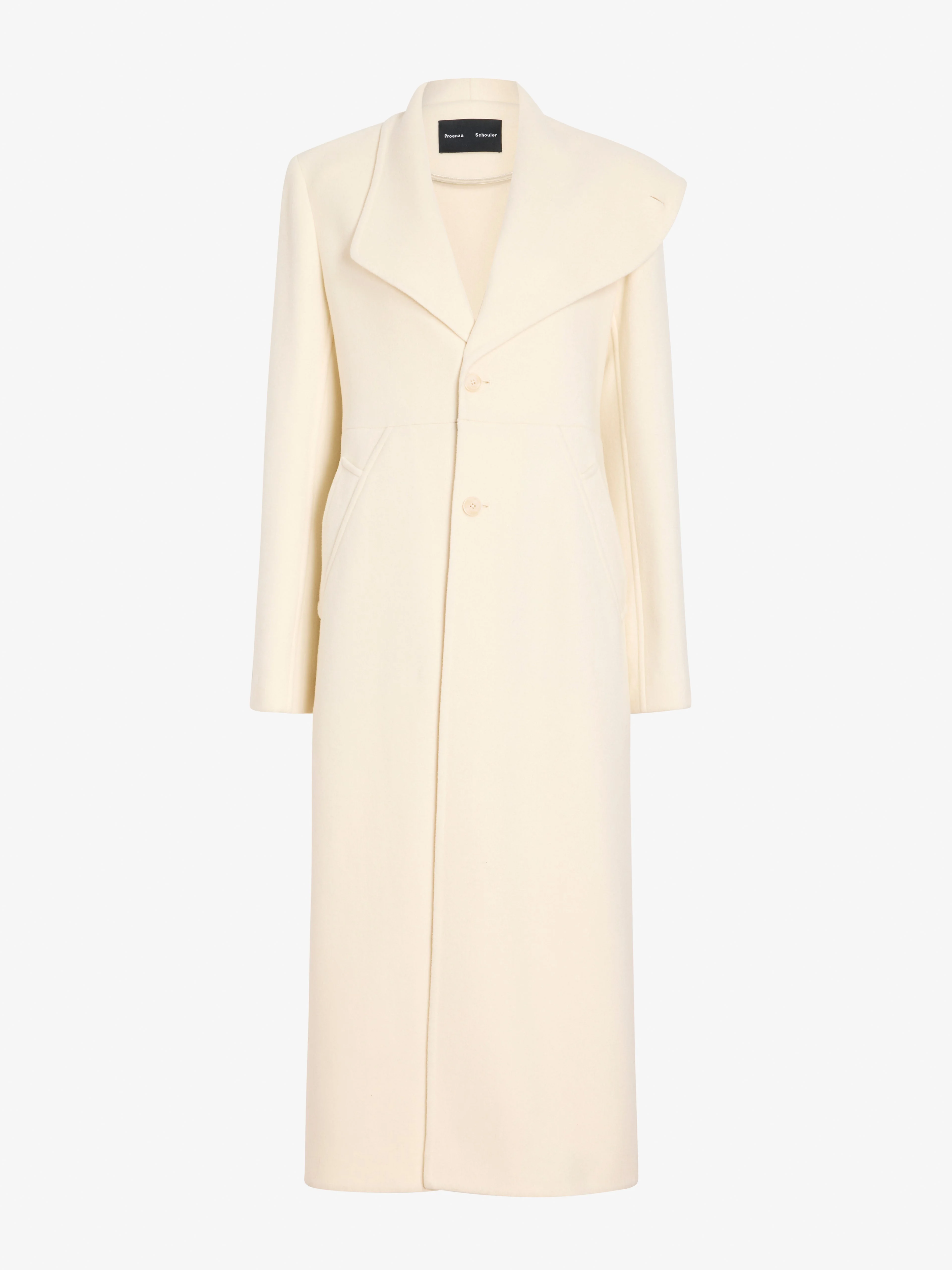 Alix Coat in Compact Melton Wool - 1