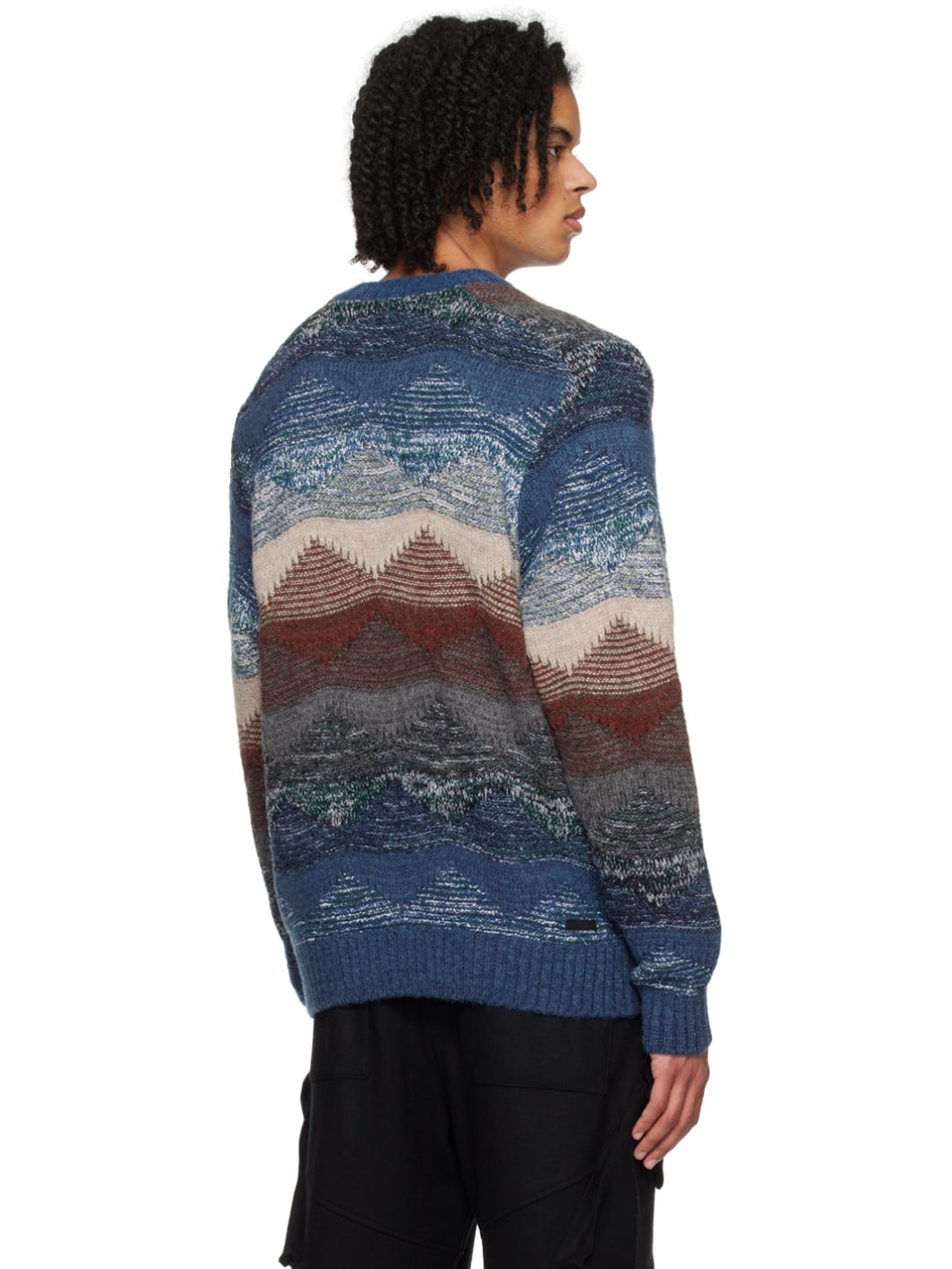 Multicolor Abstract Sweater - 3