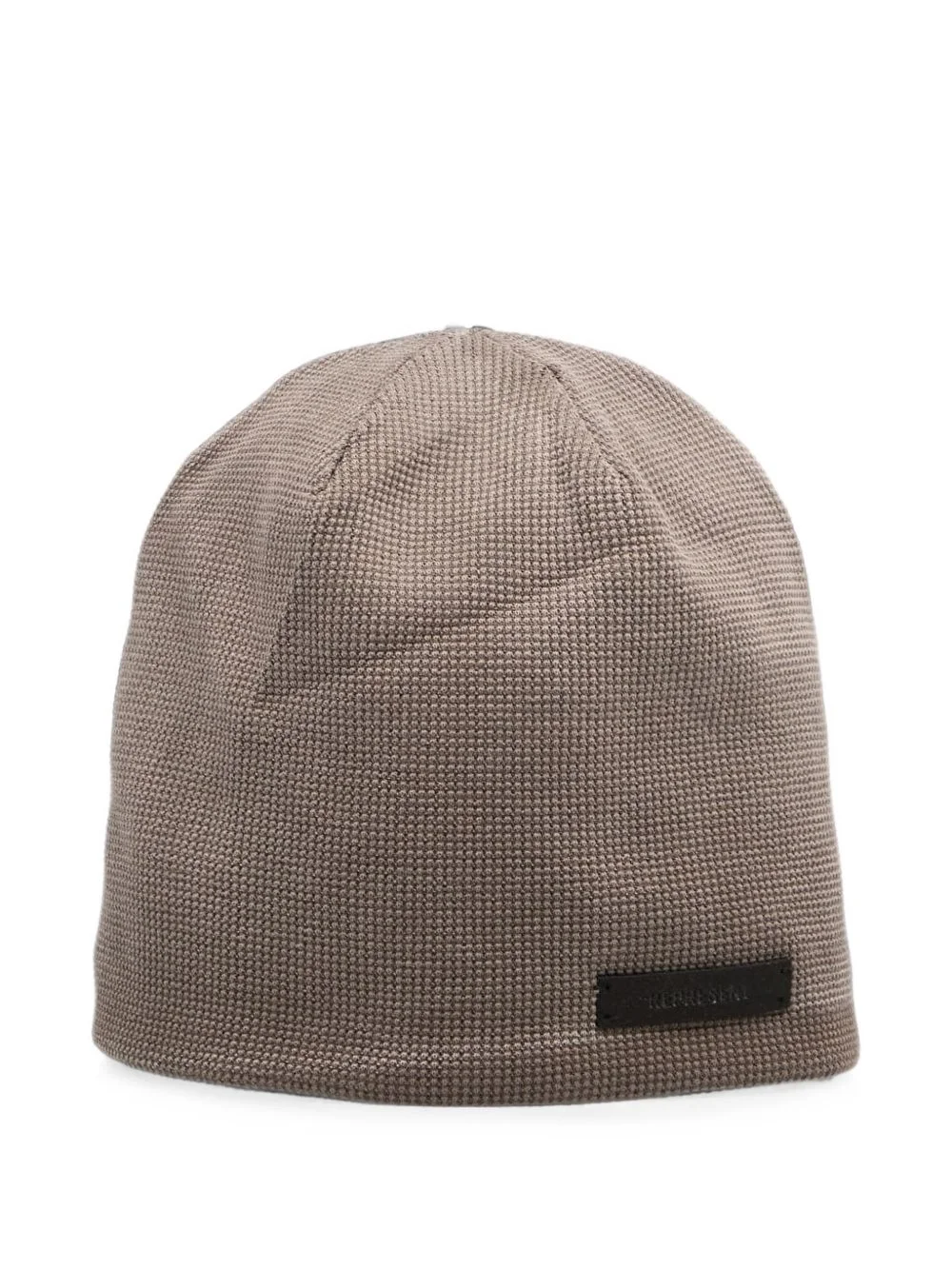 waffle-knit beanie hat - 1