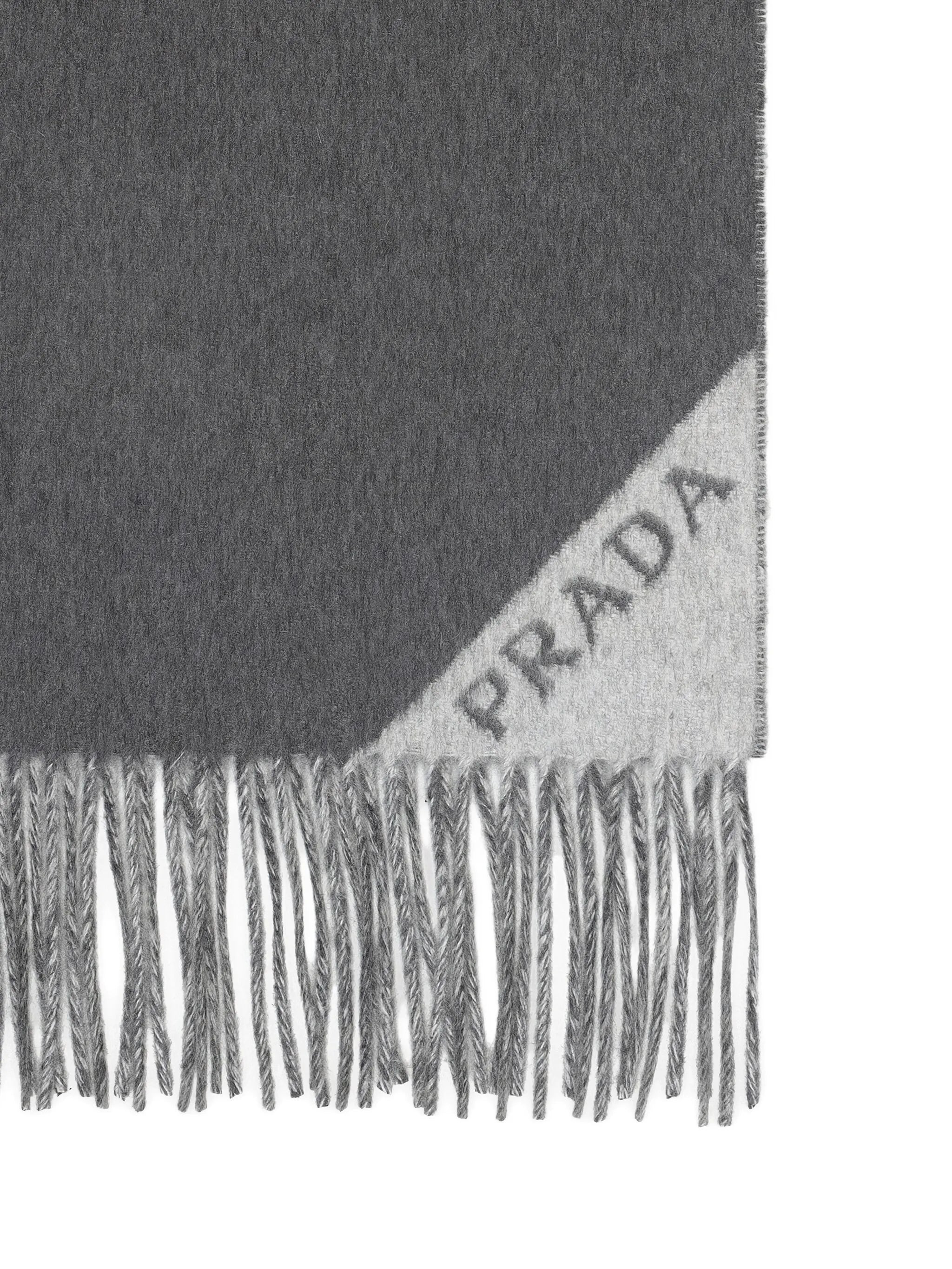 Prada Logo-detail Fringed Scarf - 2