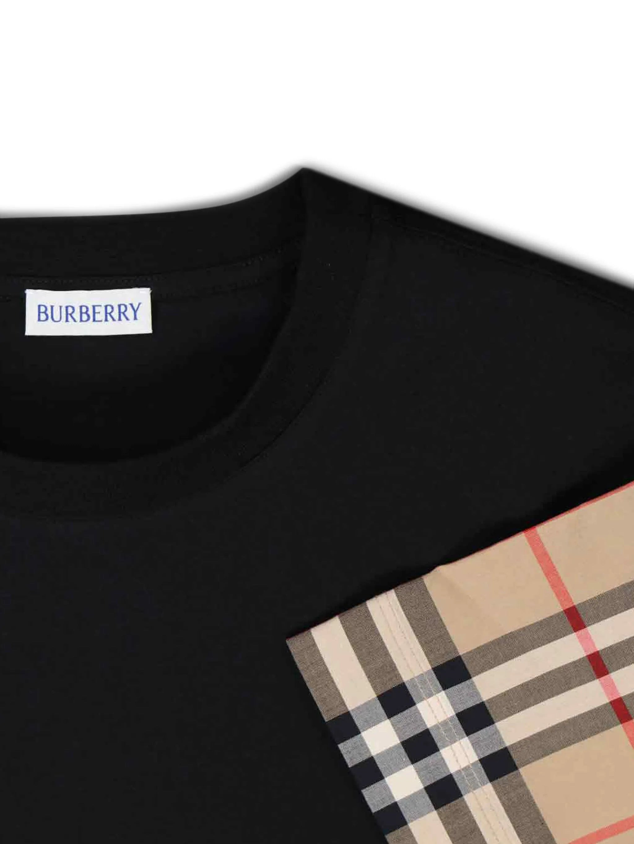 Vintage Check-sleeve T-shirt - 3
