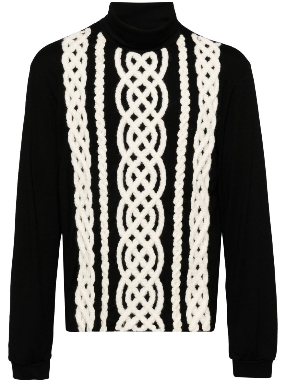 cable-knitted jumper - 1