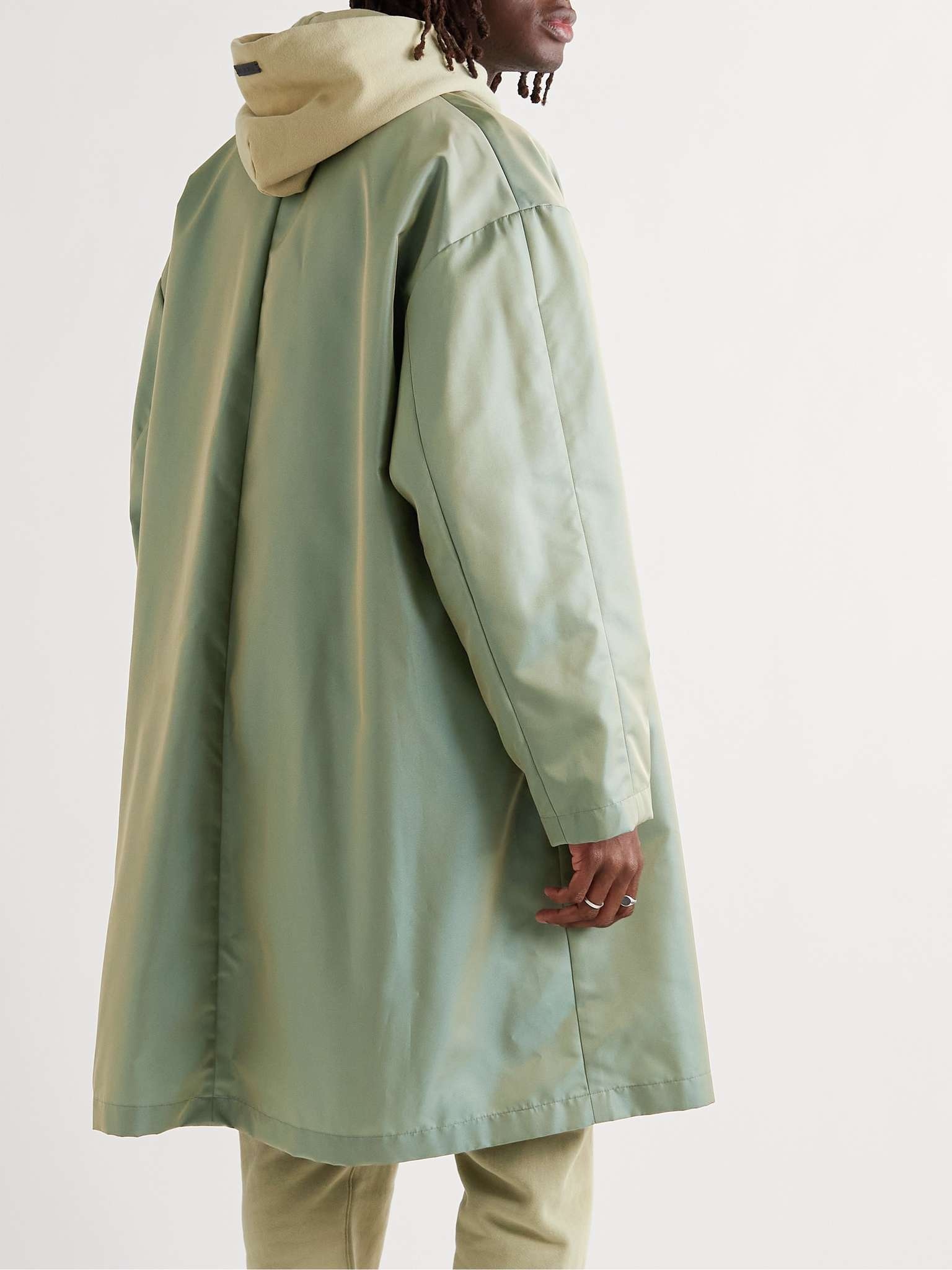 Iridescent Twill Car Coat - 4