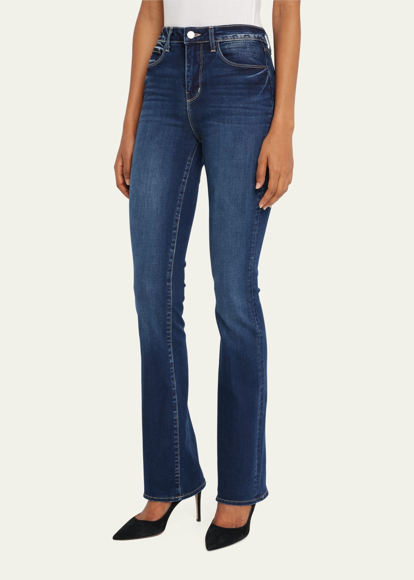 Selma High Rise Baby Bootcut Jeans - 4