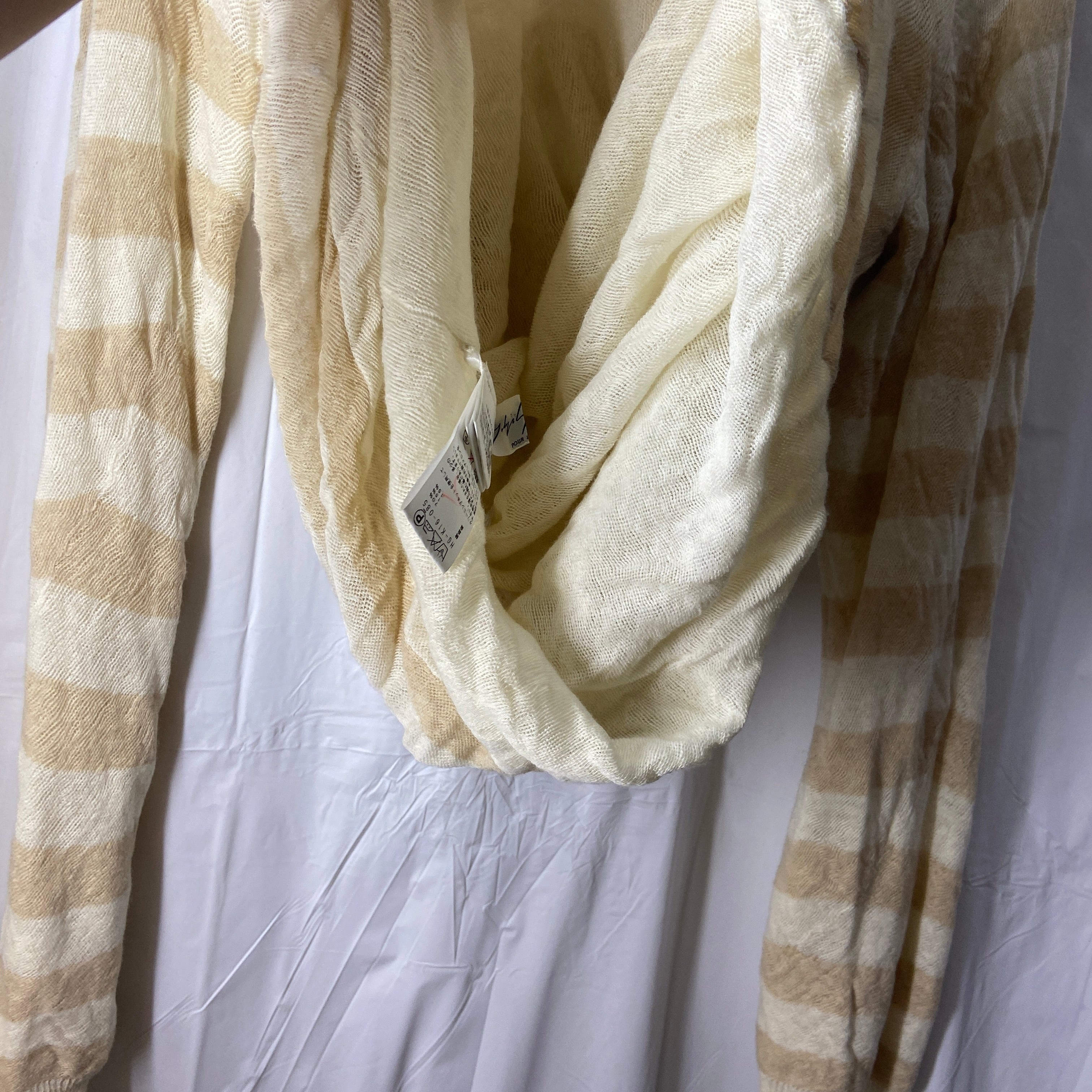 Yohji Yamamoto cream double layer knit 3 - 8