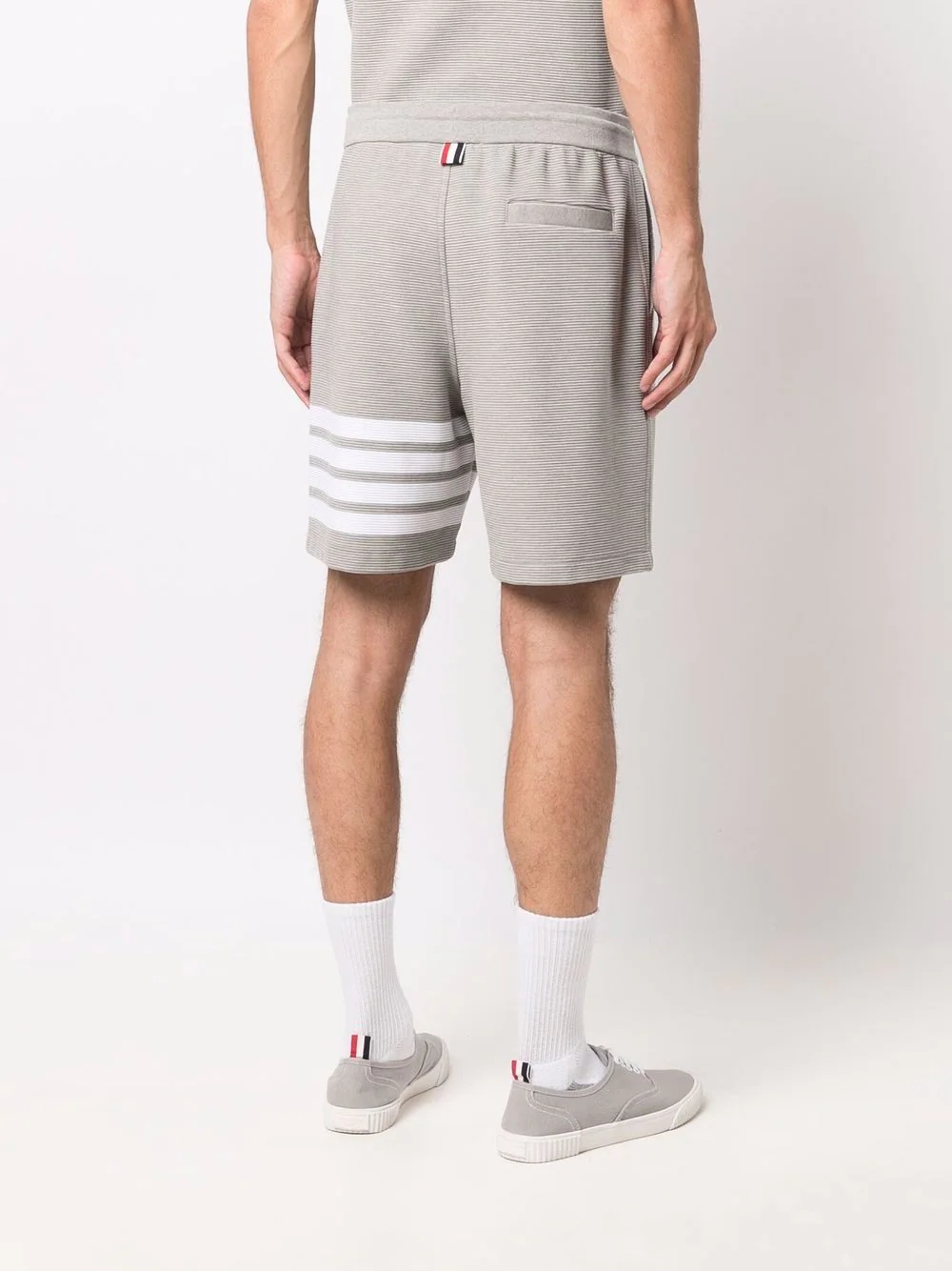 Ottoman striped track shorts - 4