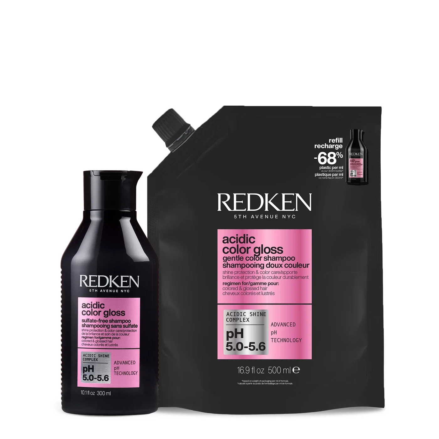 Acidic Color Gloss Shampoo & Refill Duo - 1