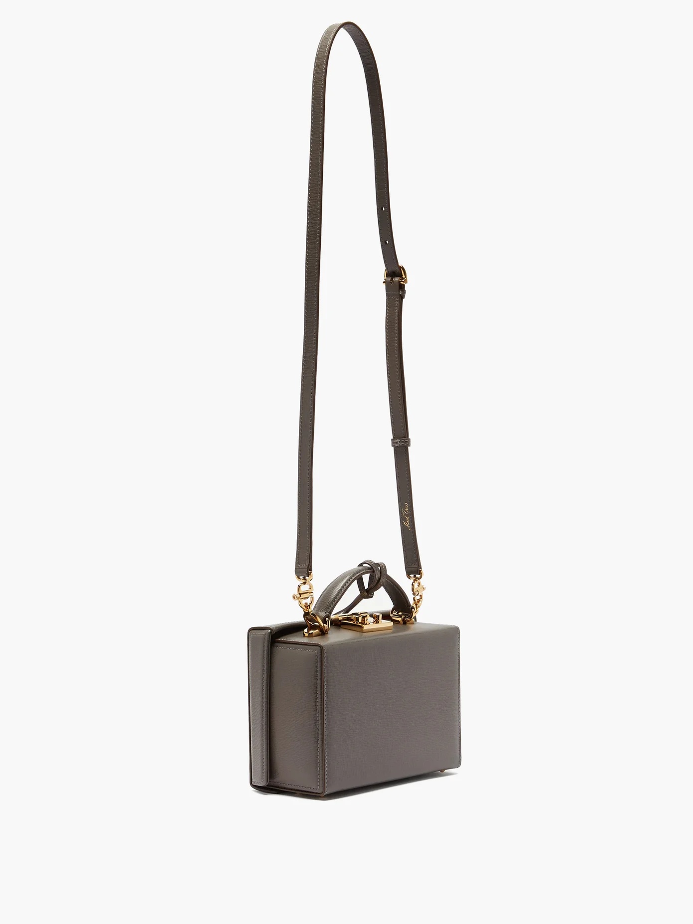 Grace small Saffiano-leather box bag - 4